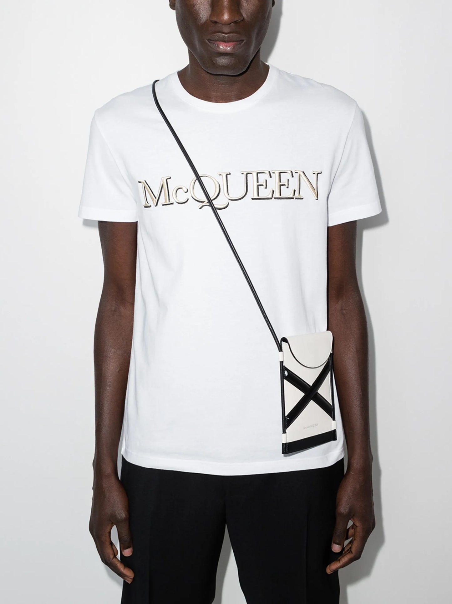 logo-embroidered short-sleeve T-shirt