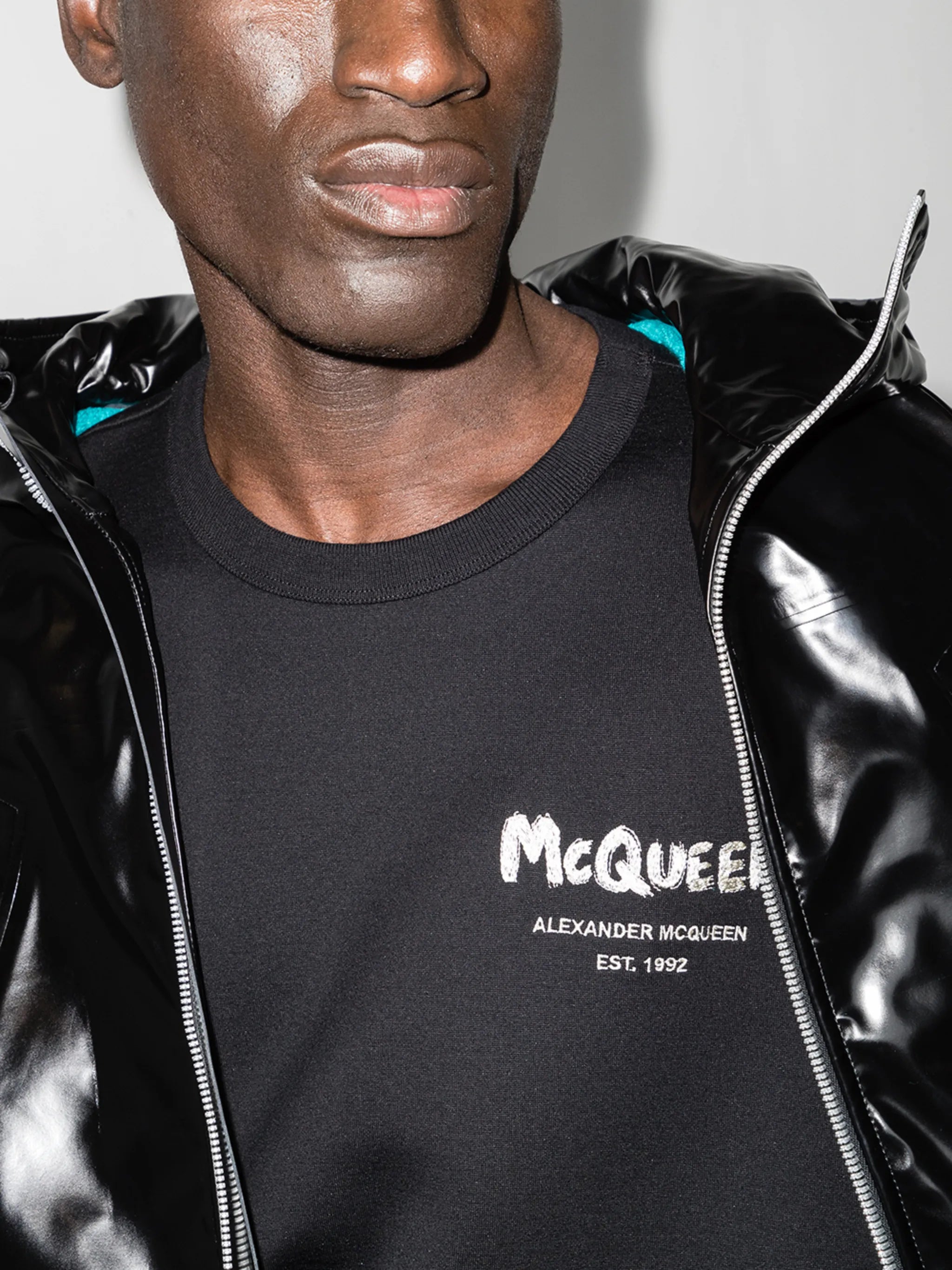 graffiti-print sweatshirt