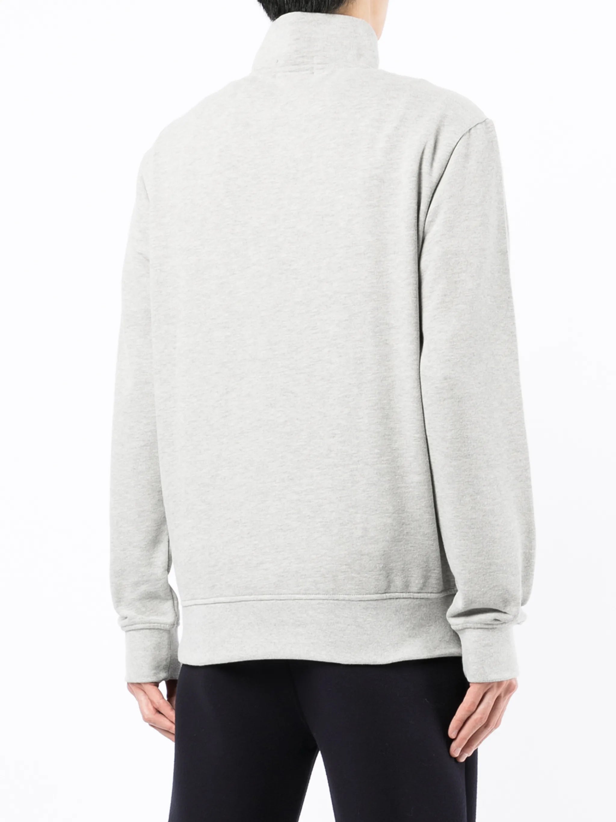 Pony logo half-zip sweatshirt