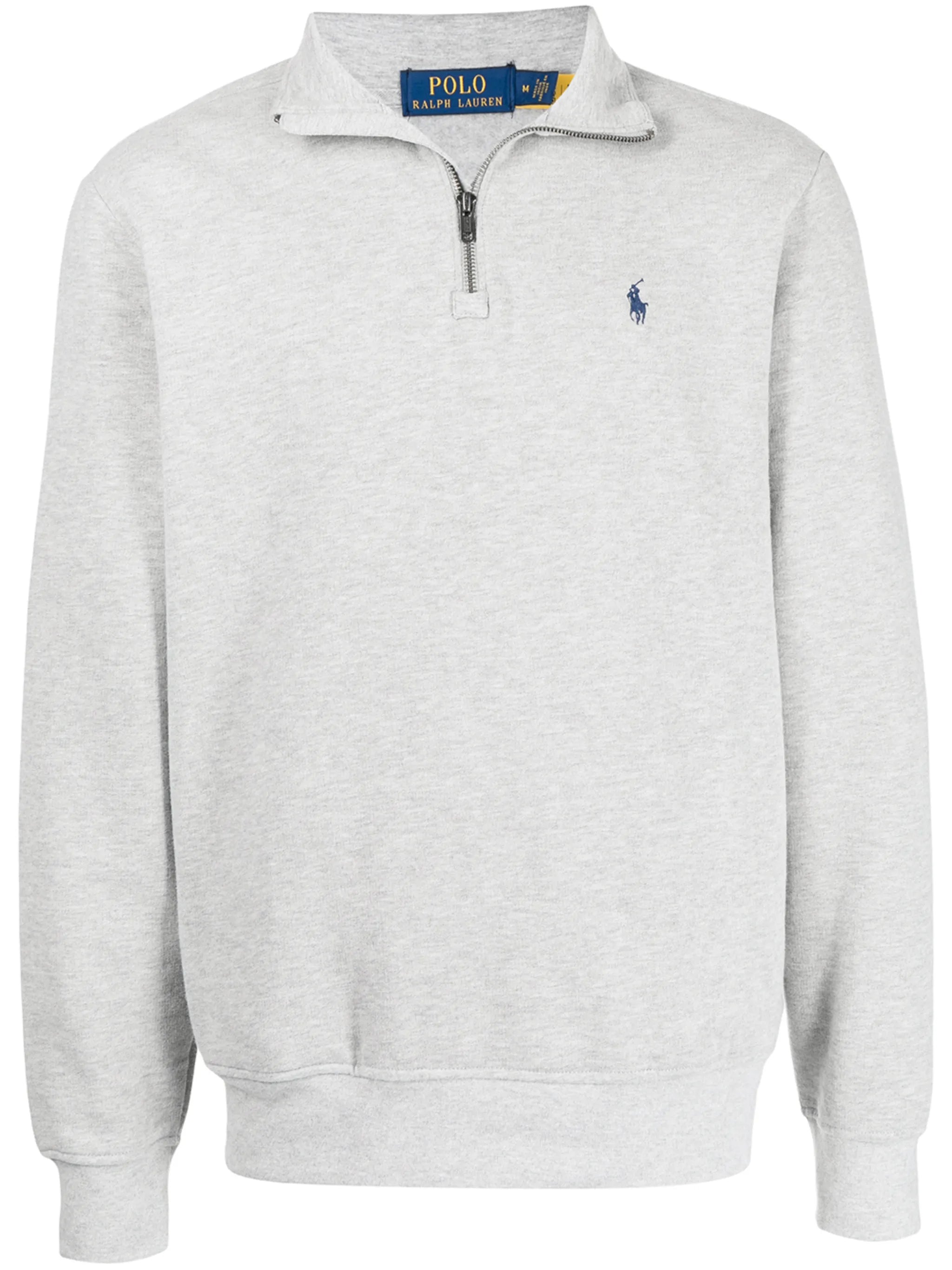 Pony logo half-zip sweatshirt