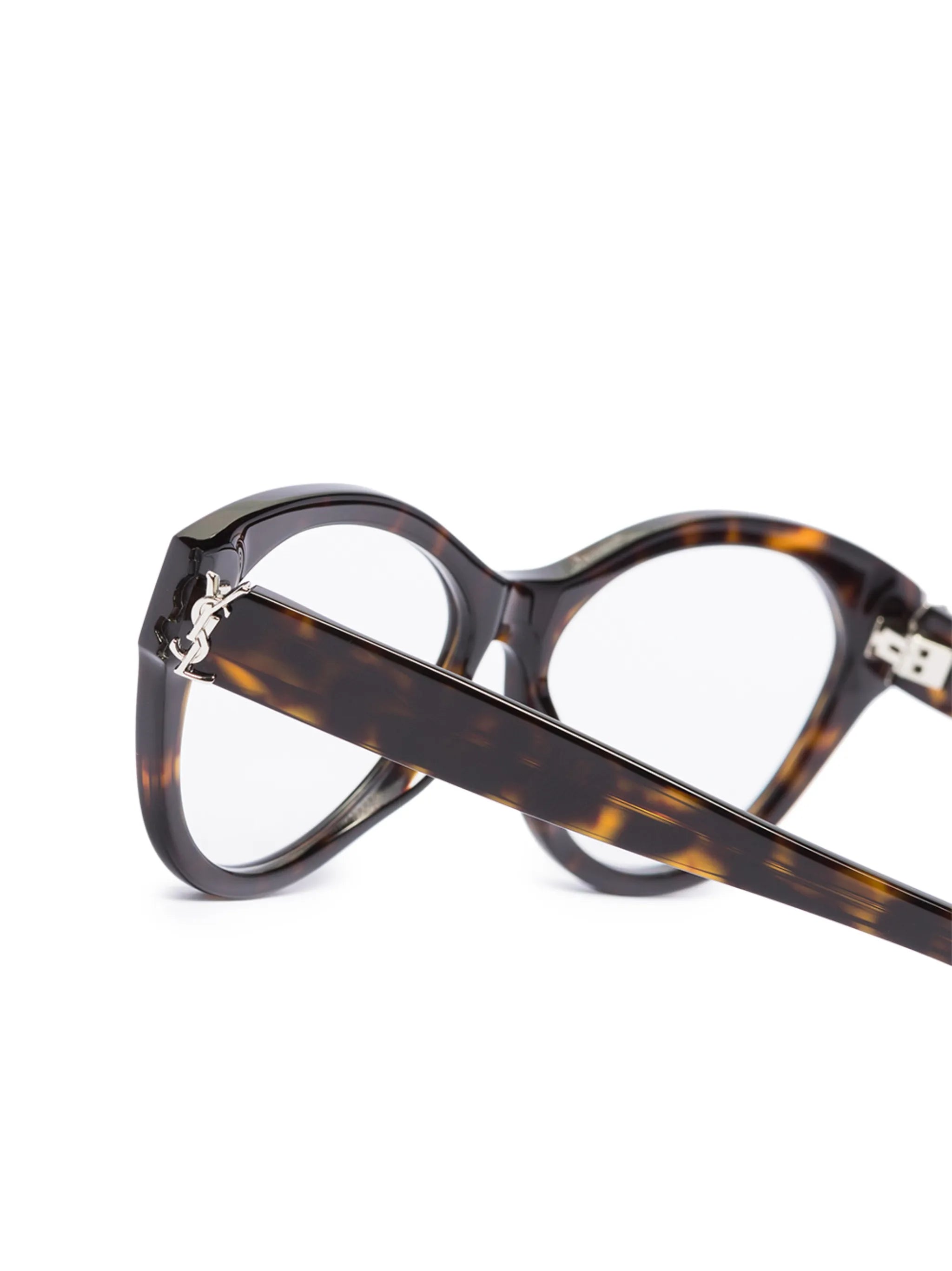 SL M96 round-frame tortoiseshell glasses