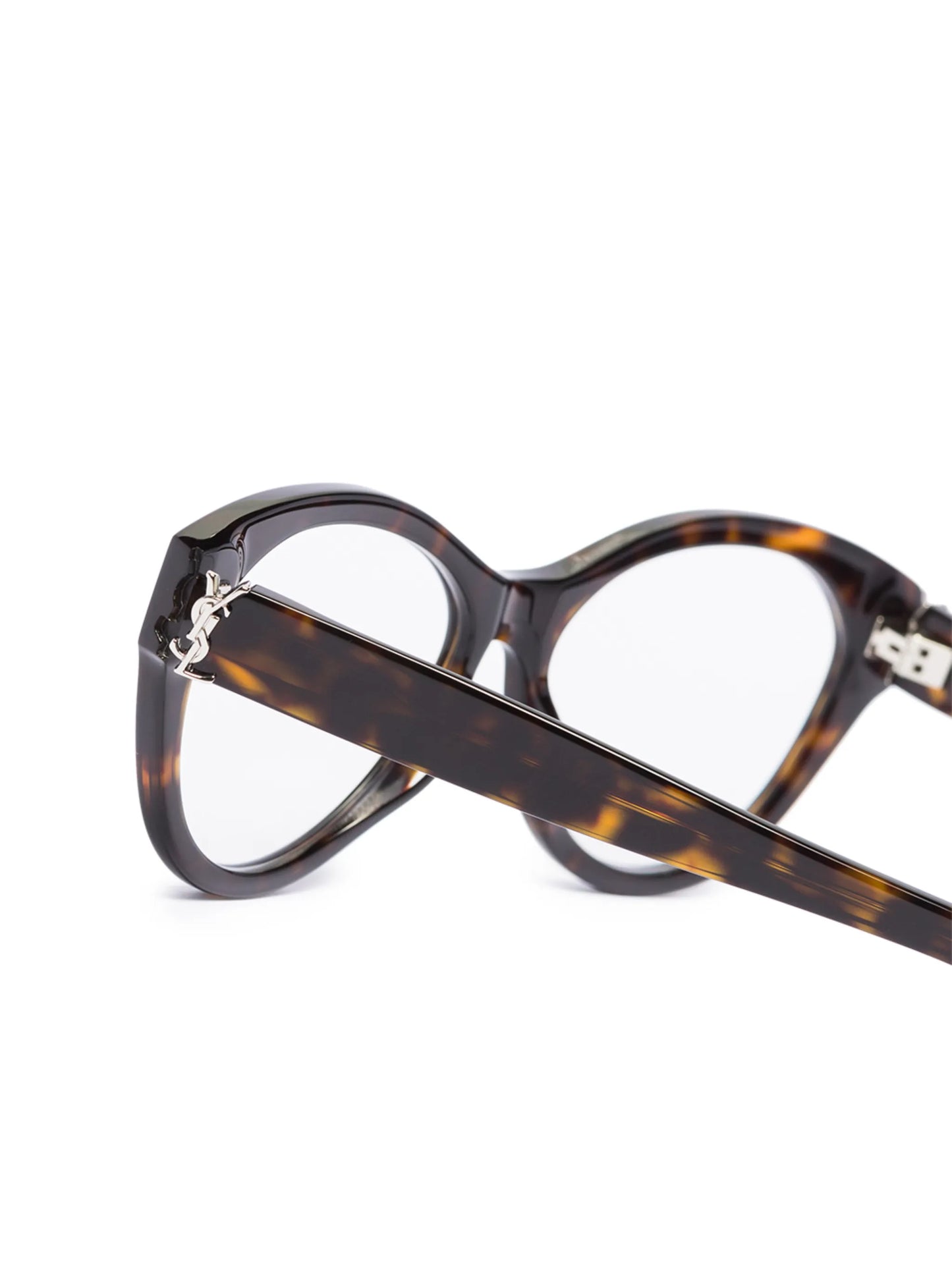 SL M96 round-frame tortoiseshell glasses