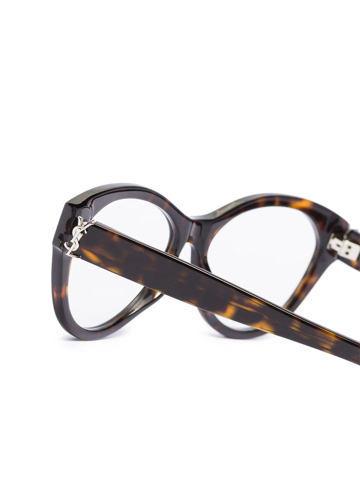 SL M96 round-frame tortoiseshell glasses