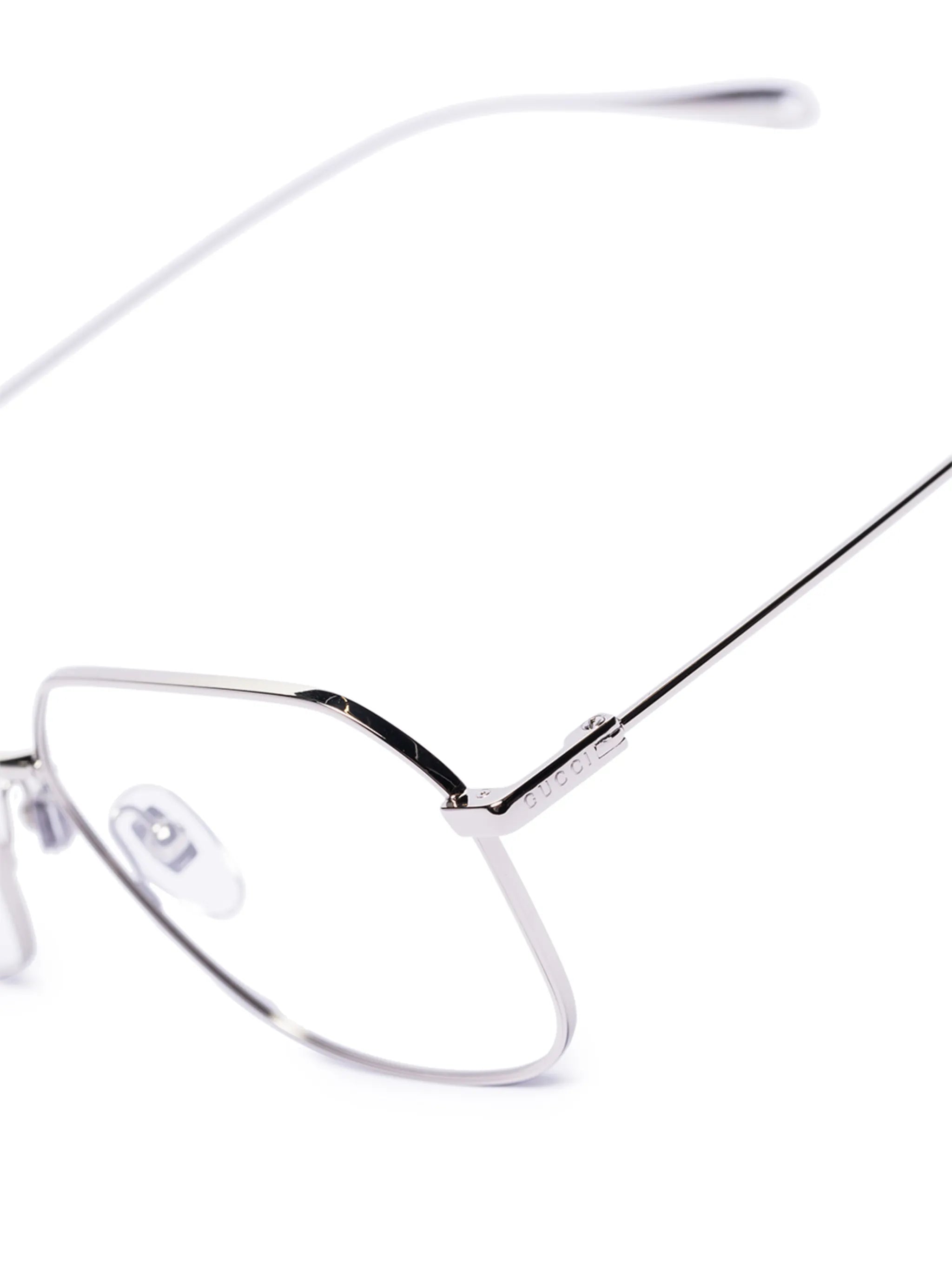 rectangular-frame metal glasses