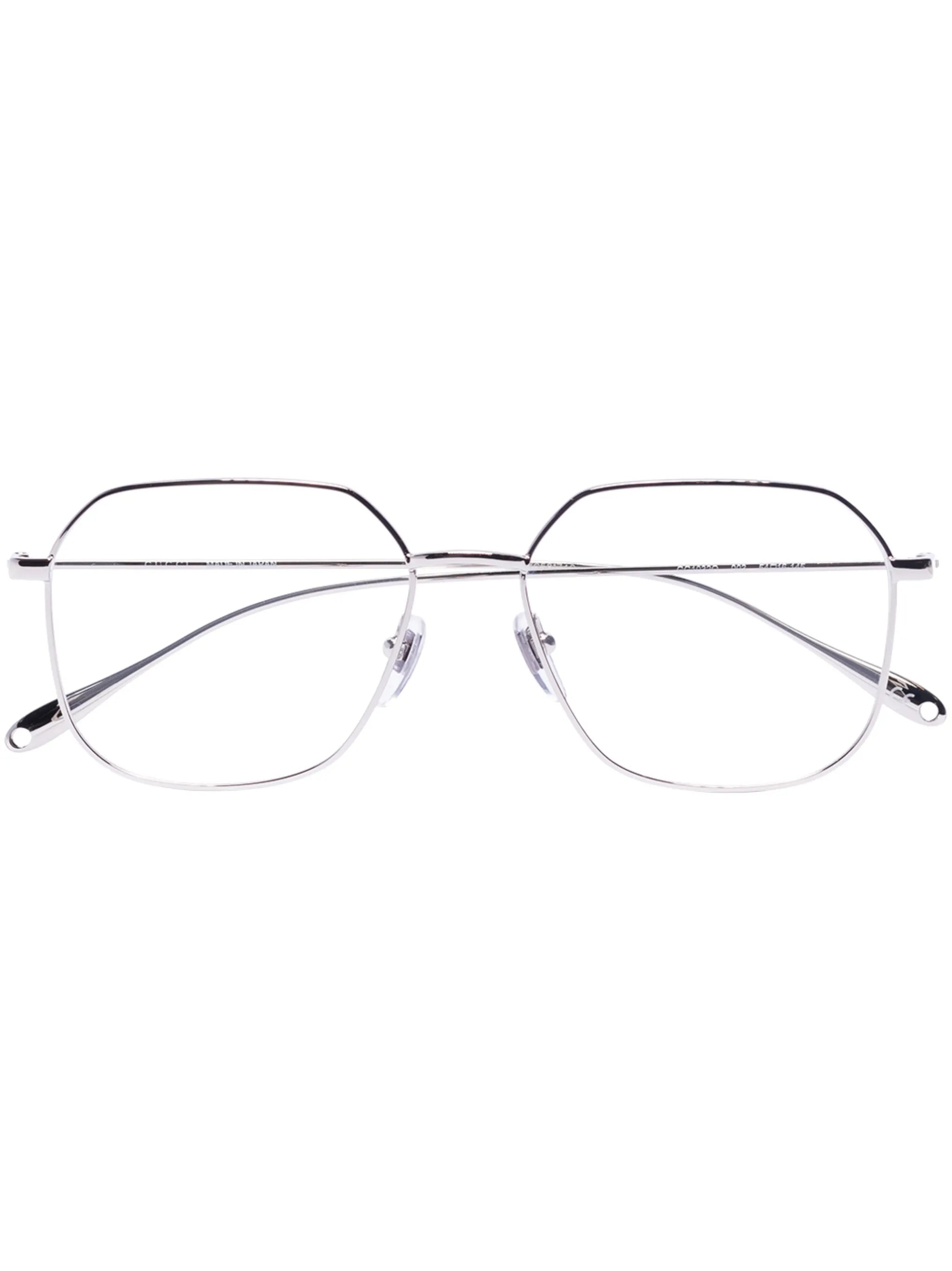 rectangular-frame metal glasses
