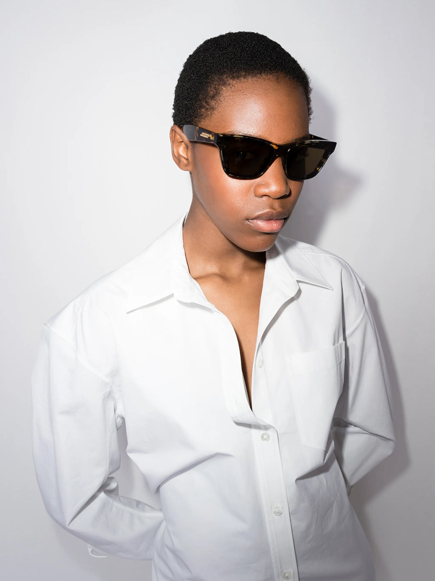 Mitre square-frame sunglasses