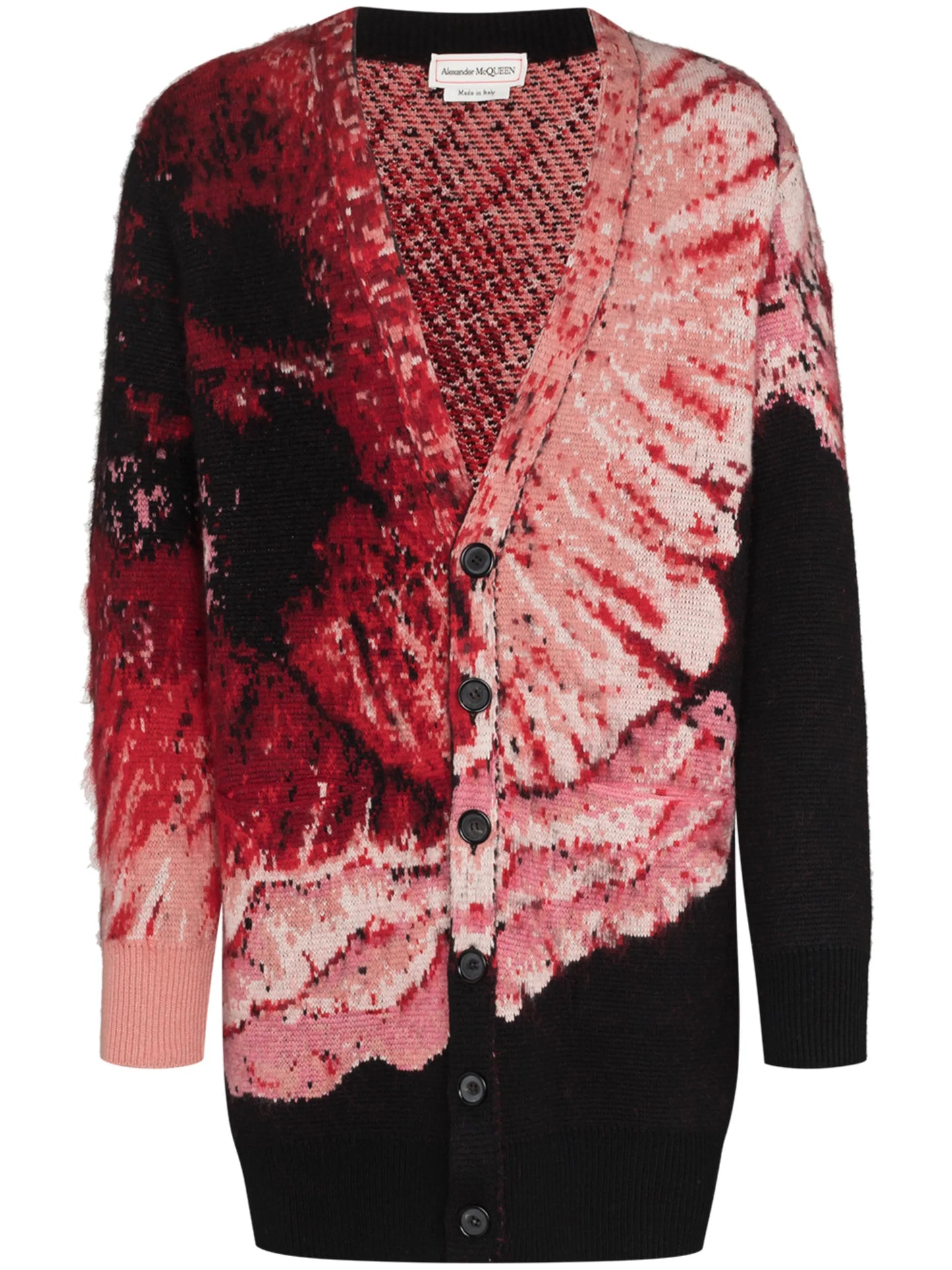 intarsia-pattern cardigan