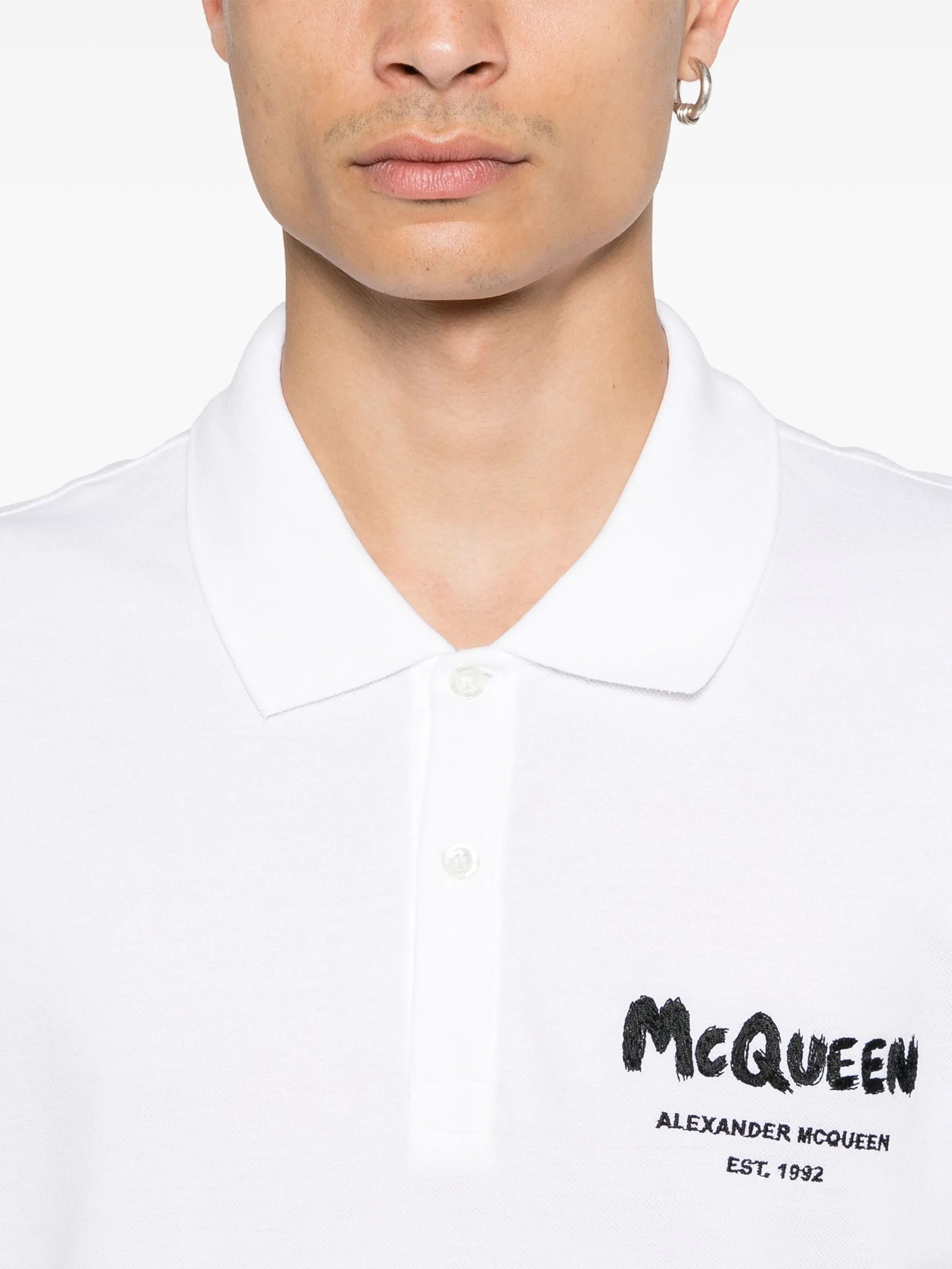 logo-embroidered polo shirt