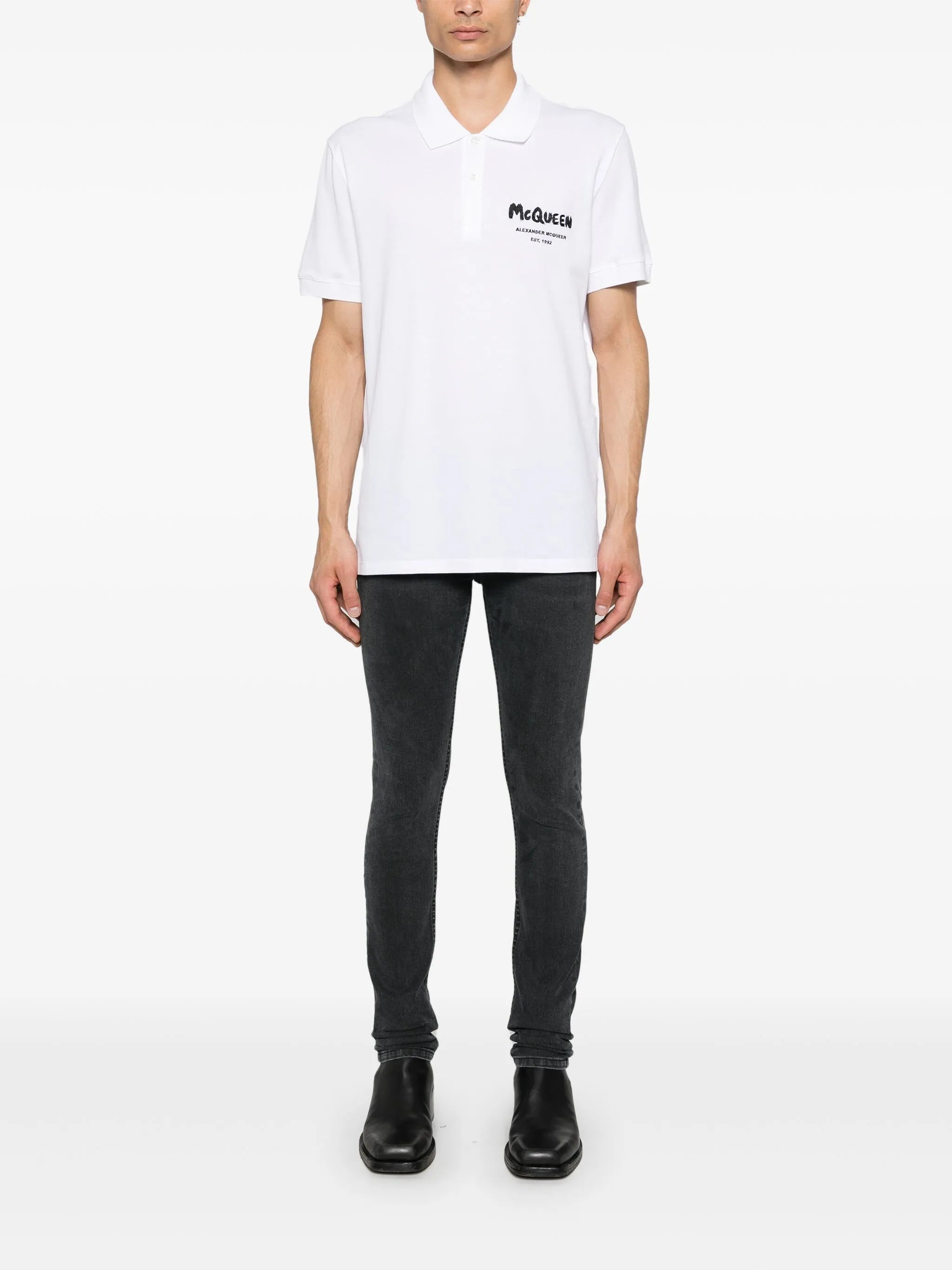 logo-embroidered polo shirt