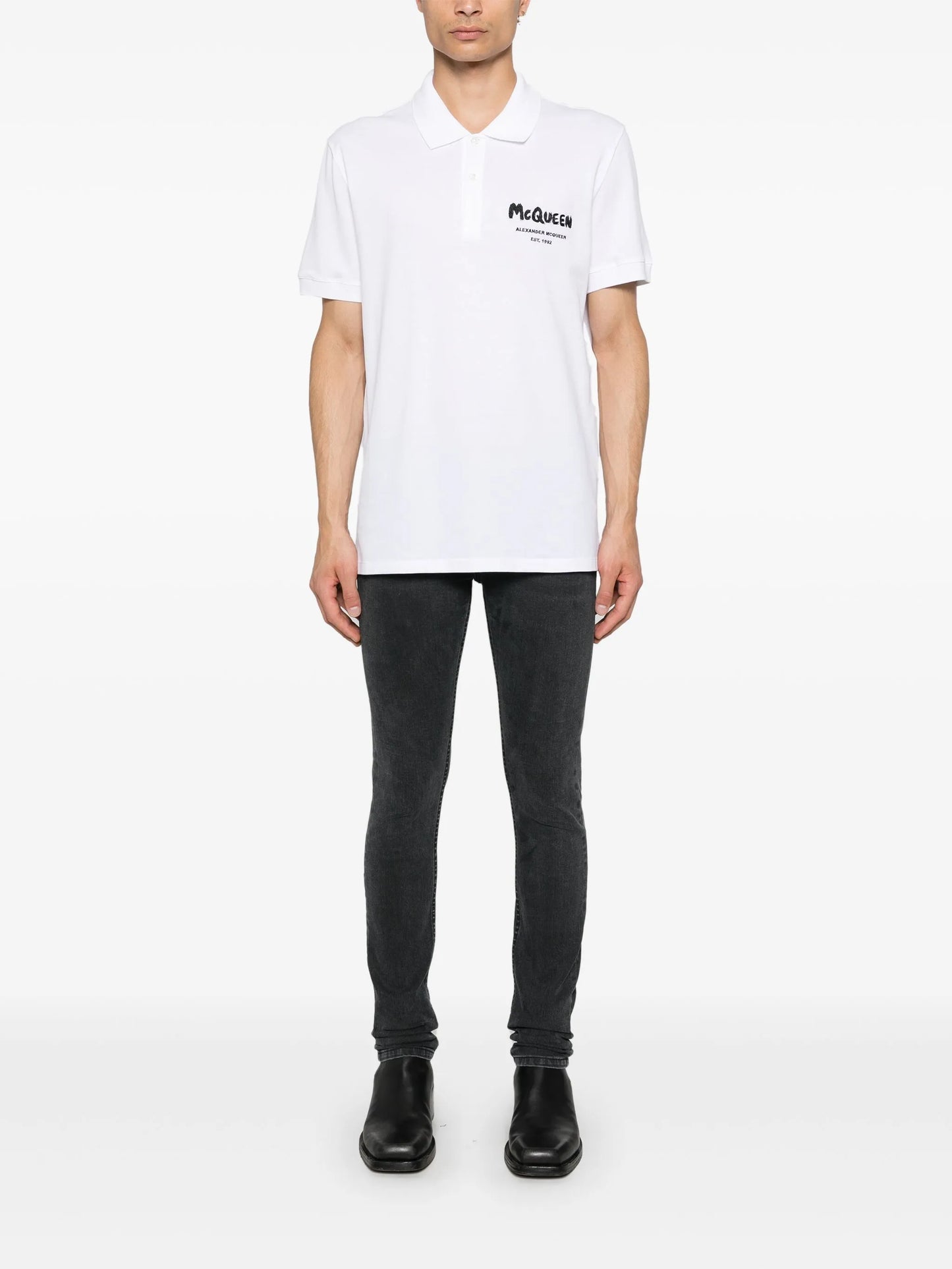 logo-embroidered polo shirt
