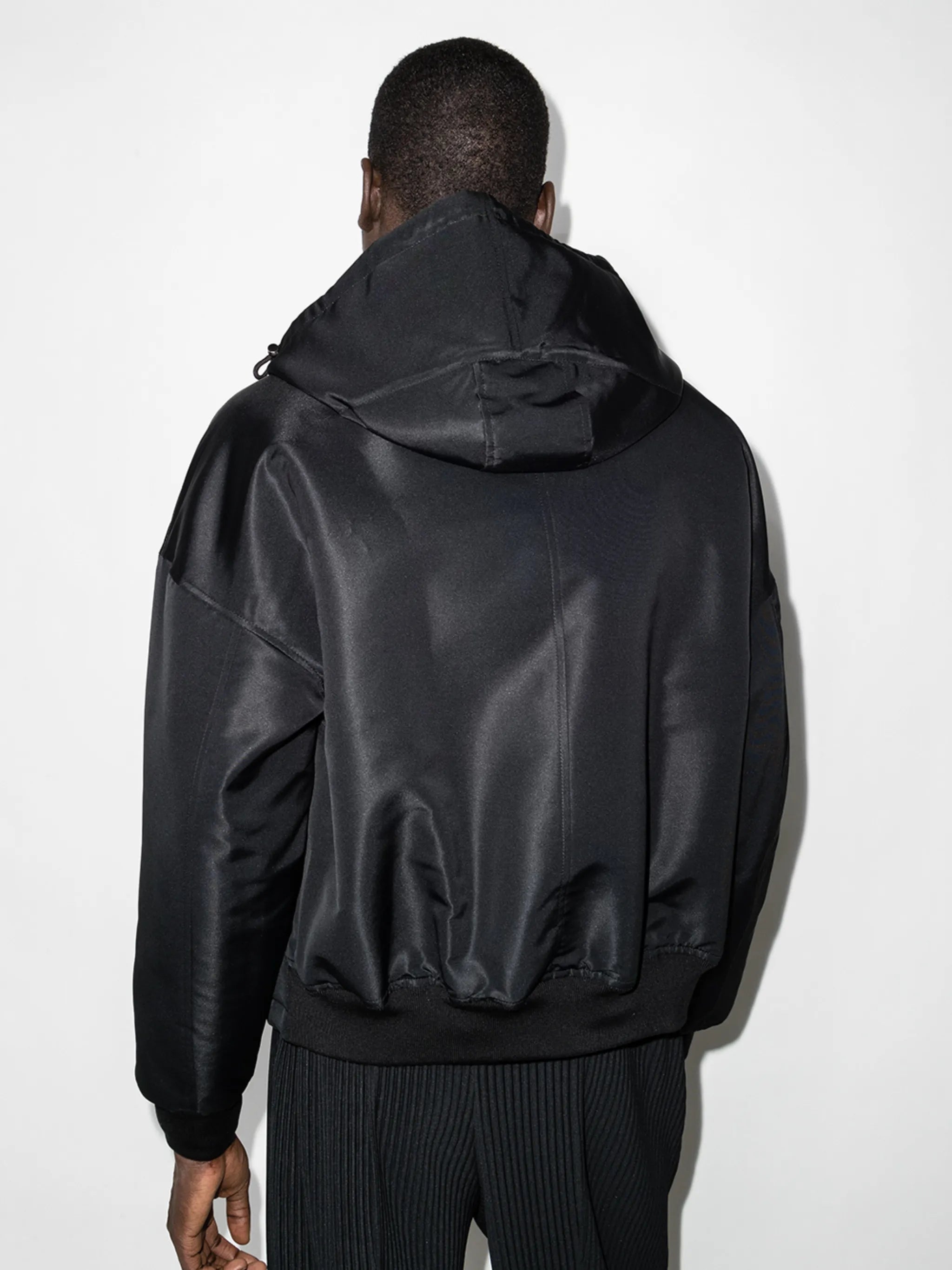 logo-embroidered windbreaker