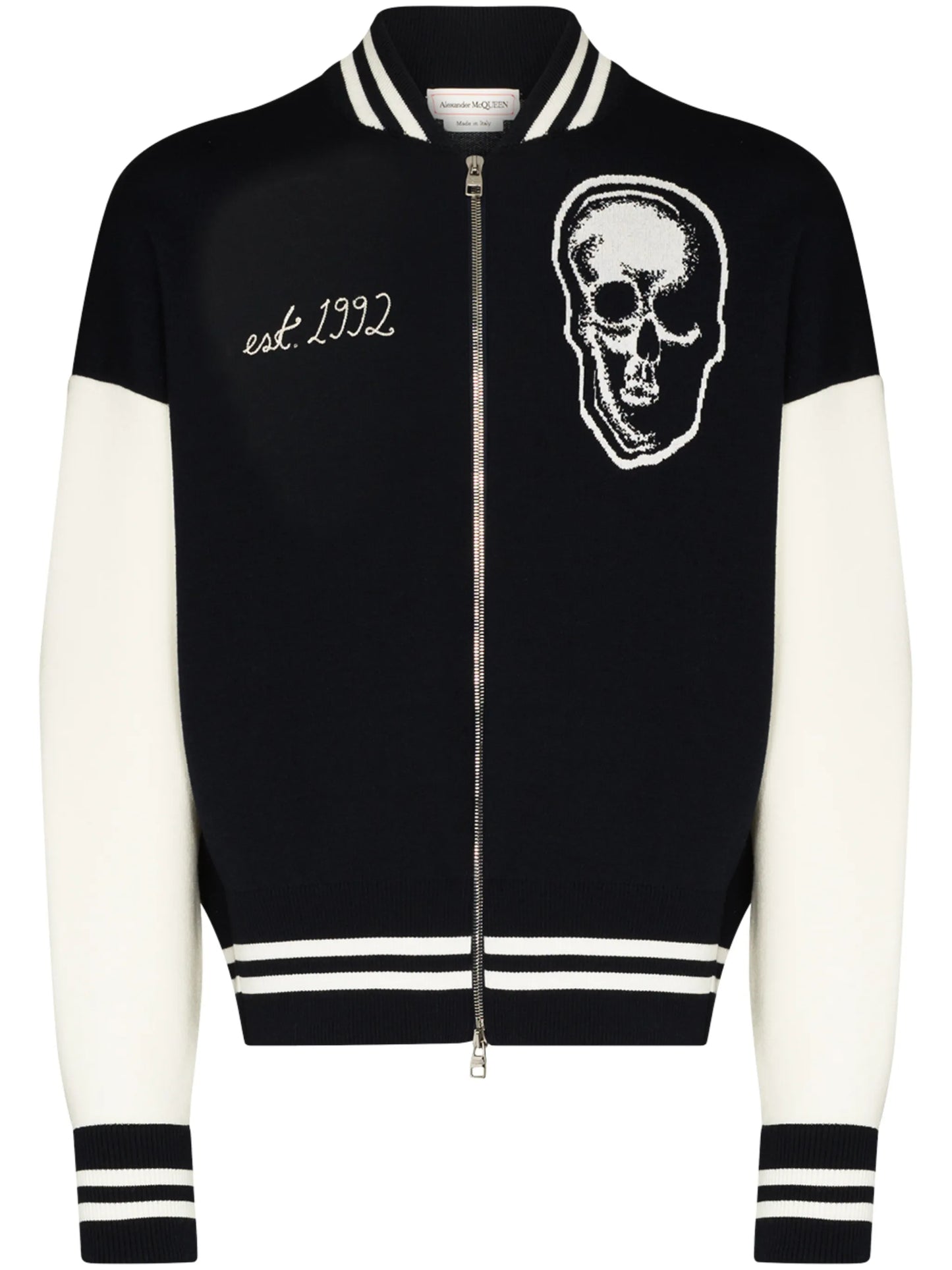 skull patch bomber jacket