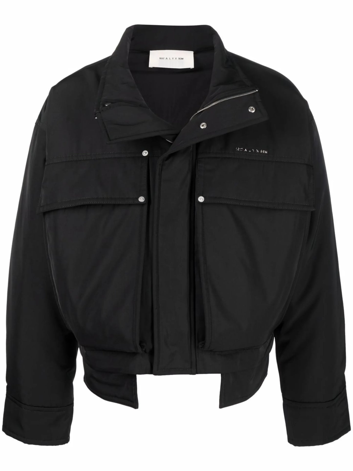 funnel neck padded jacket