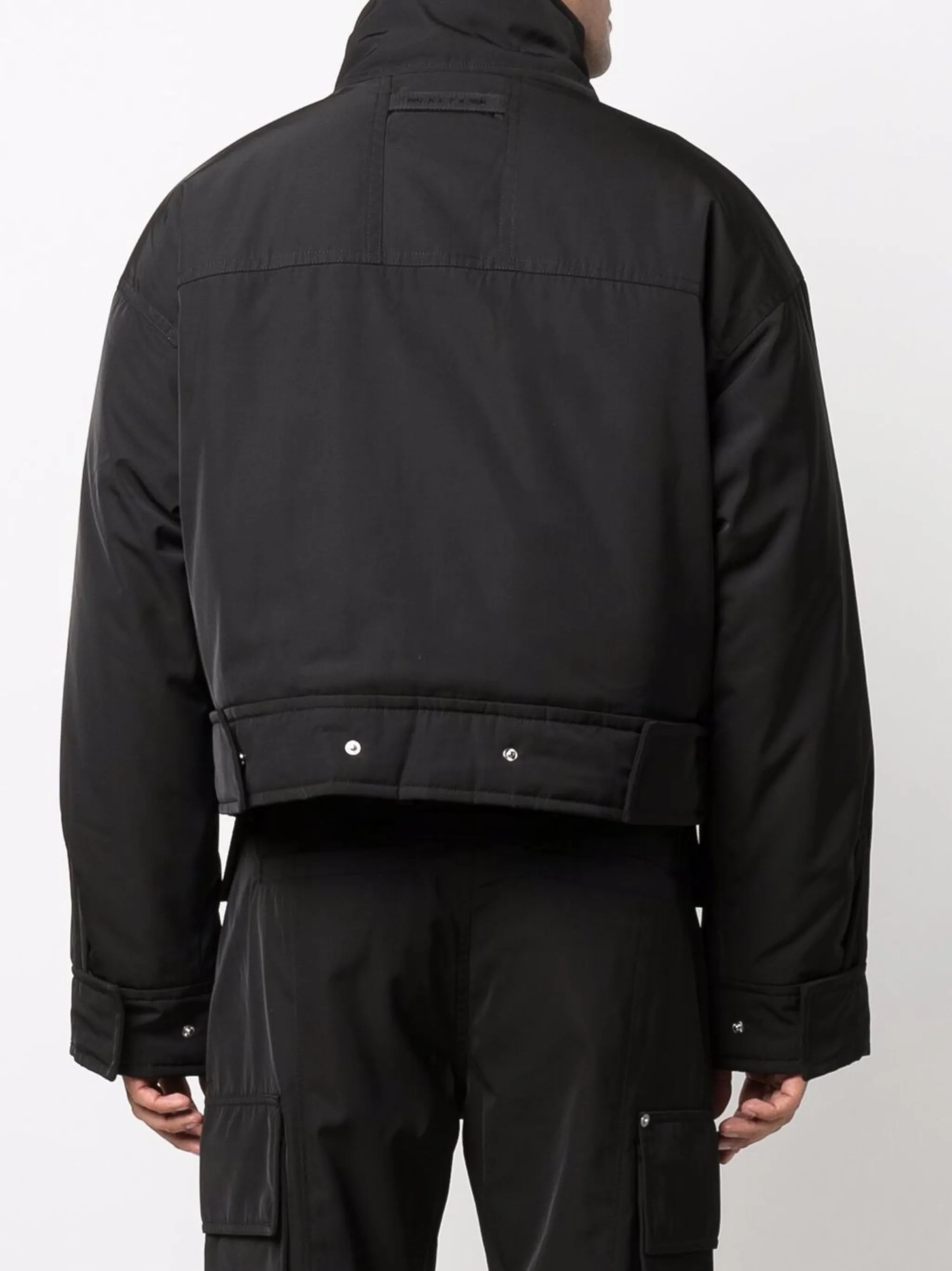 funnel neck padded jacket
