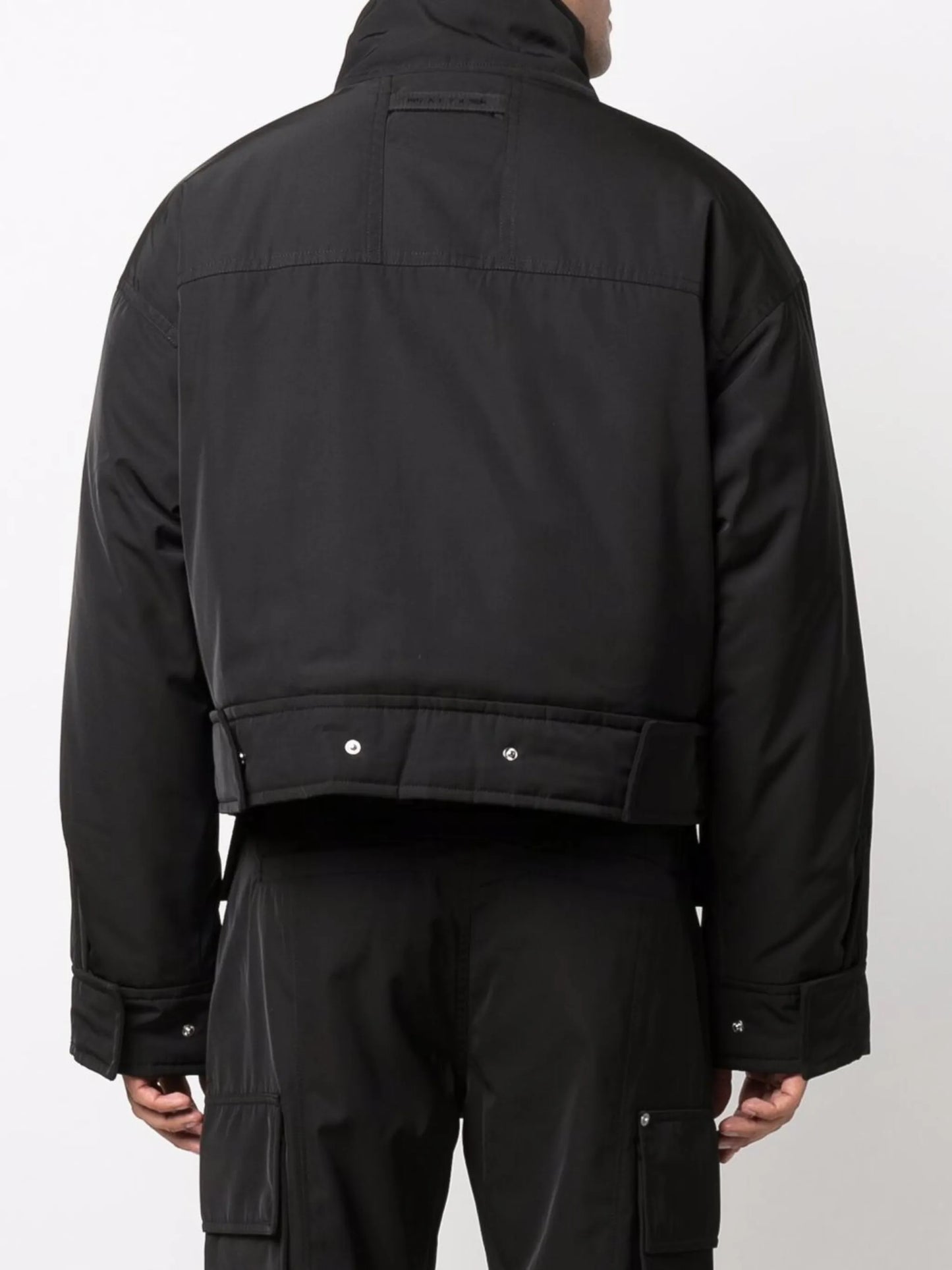 funnel neck padded jacket
