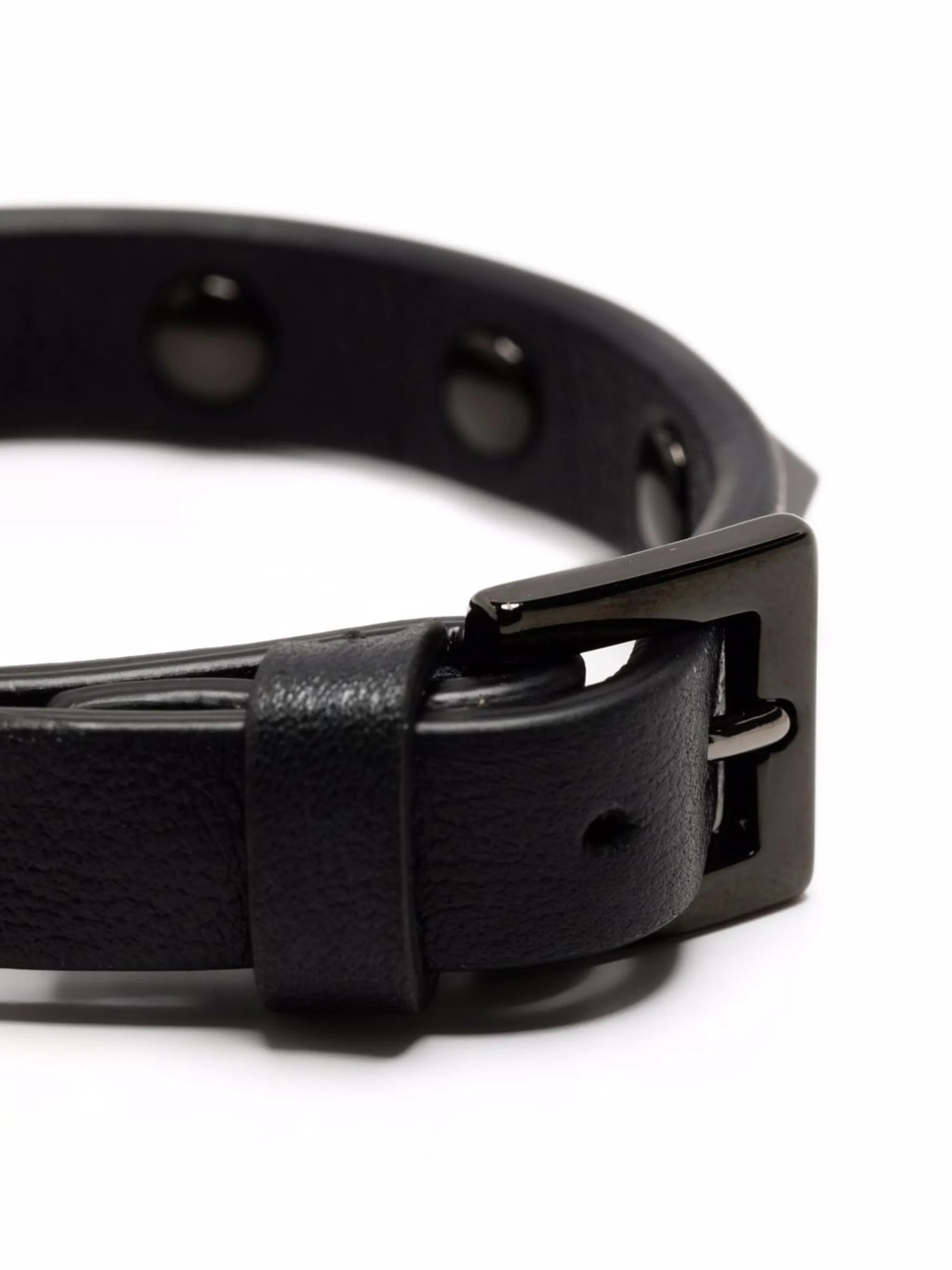 Rockstud leather bracelet