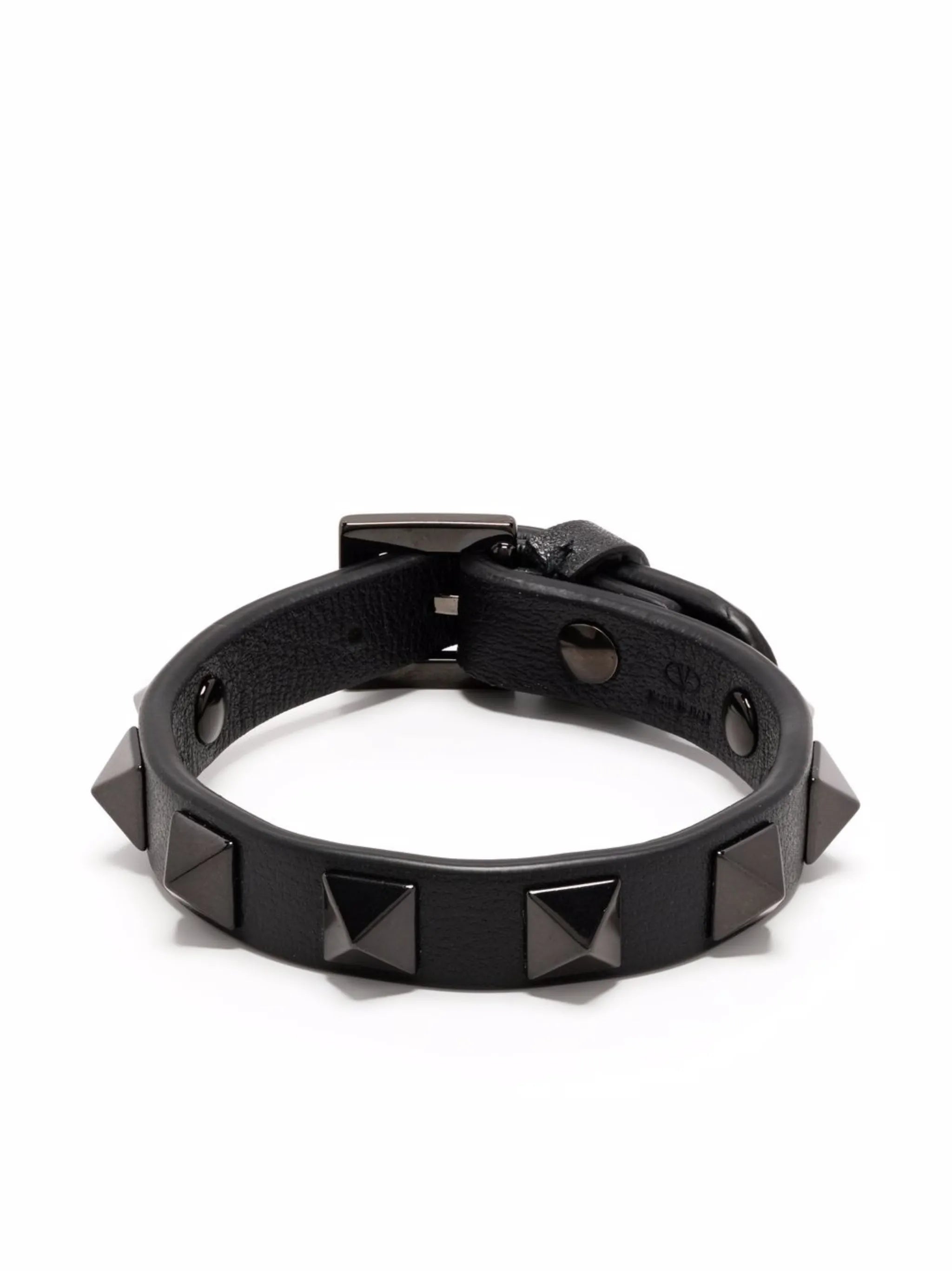 Rockstud leather bracelet