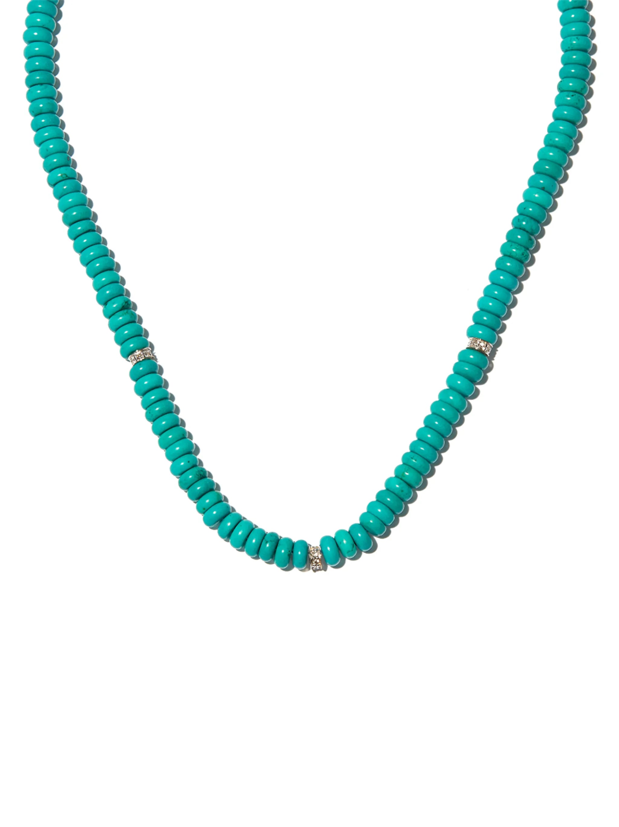 14kt yellow gold malachite and diamond station necklace