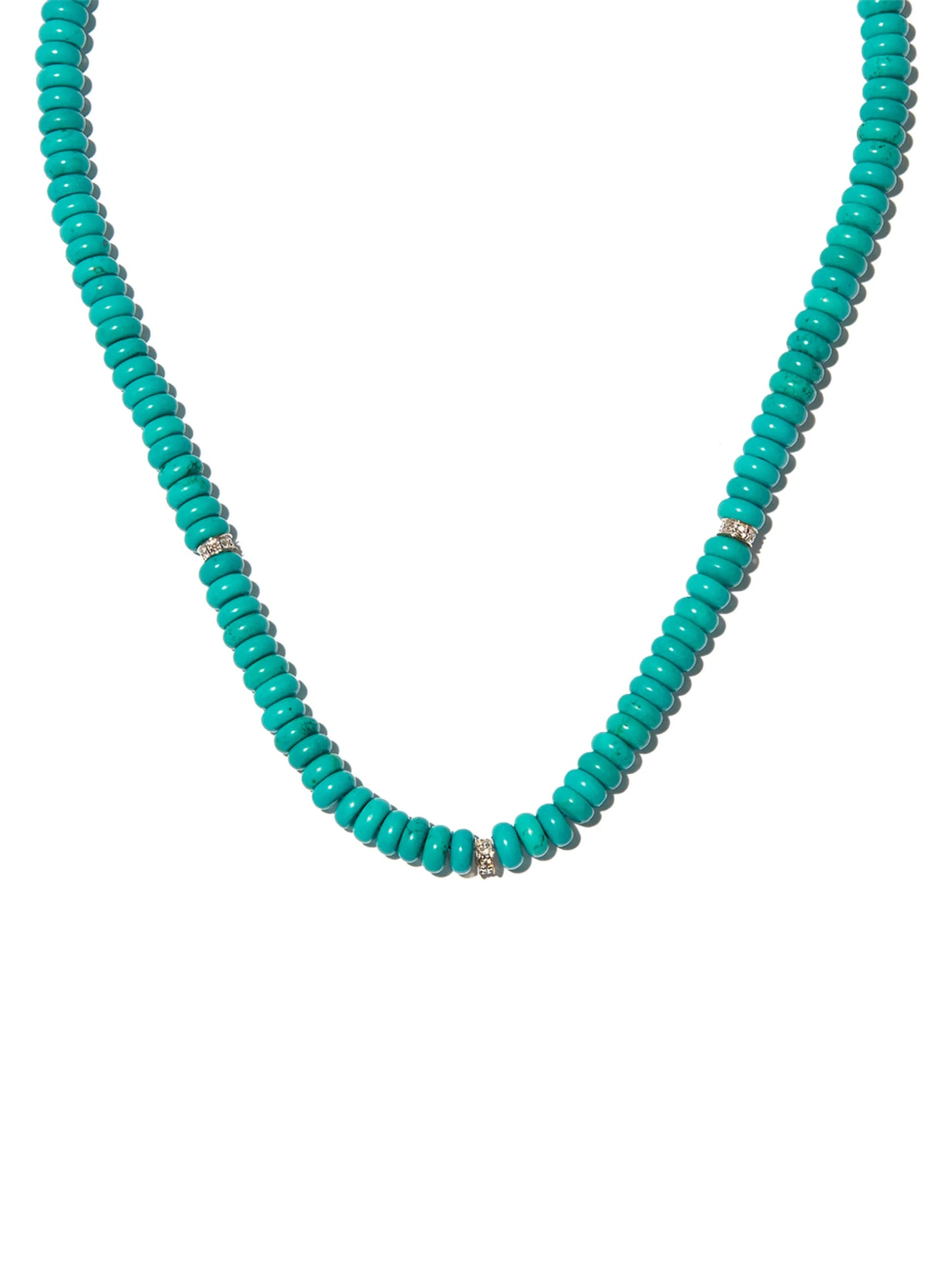 14kt yellow gold malachite and diamond station necklace