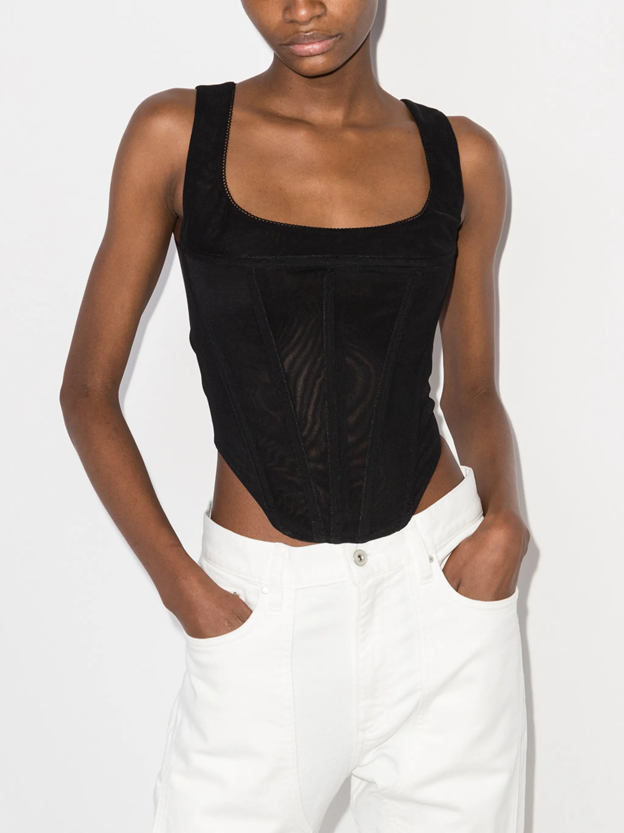 Campbell corset-style top
