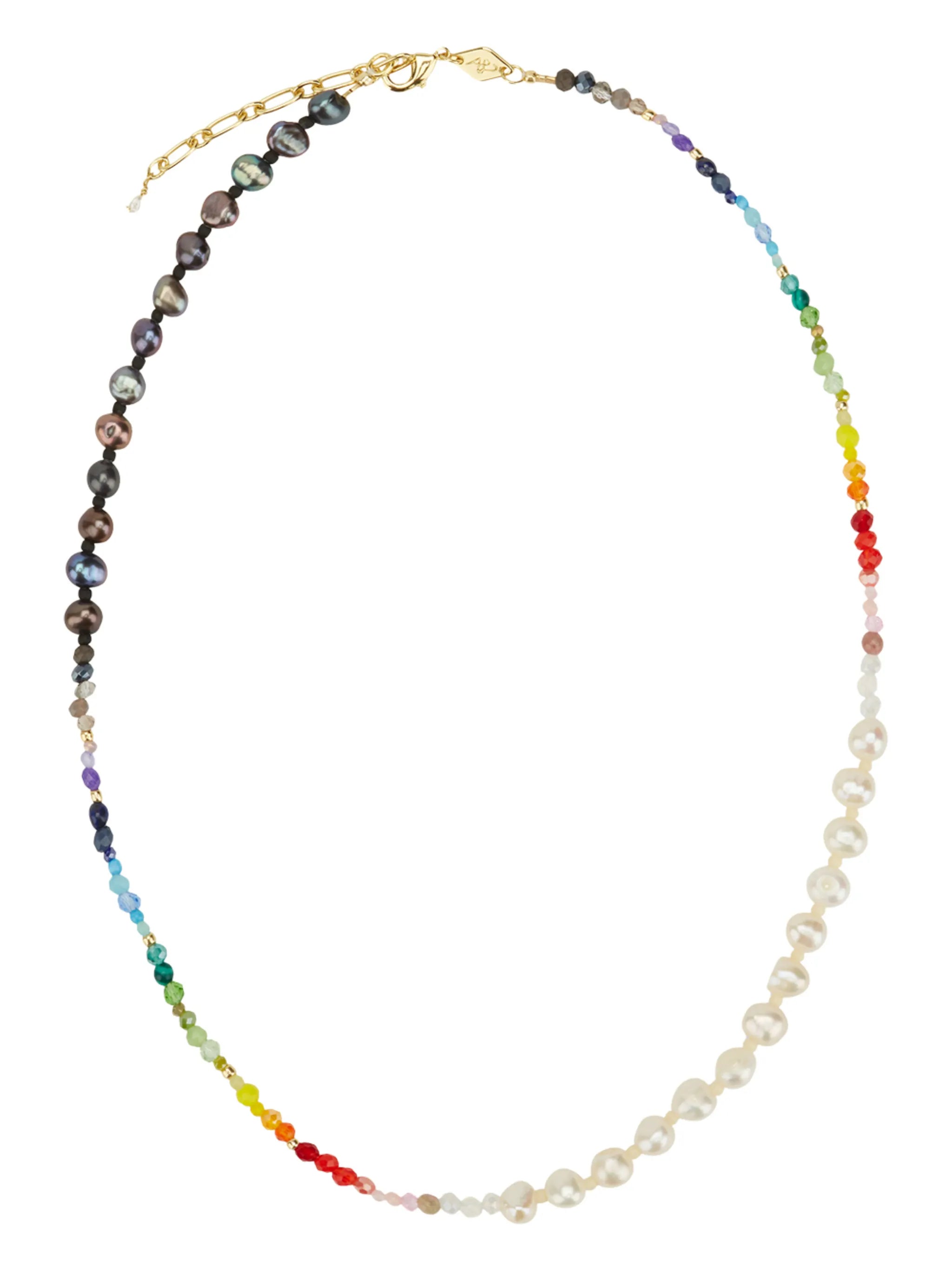 Iris Rainbow pearl necklace