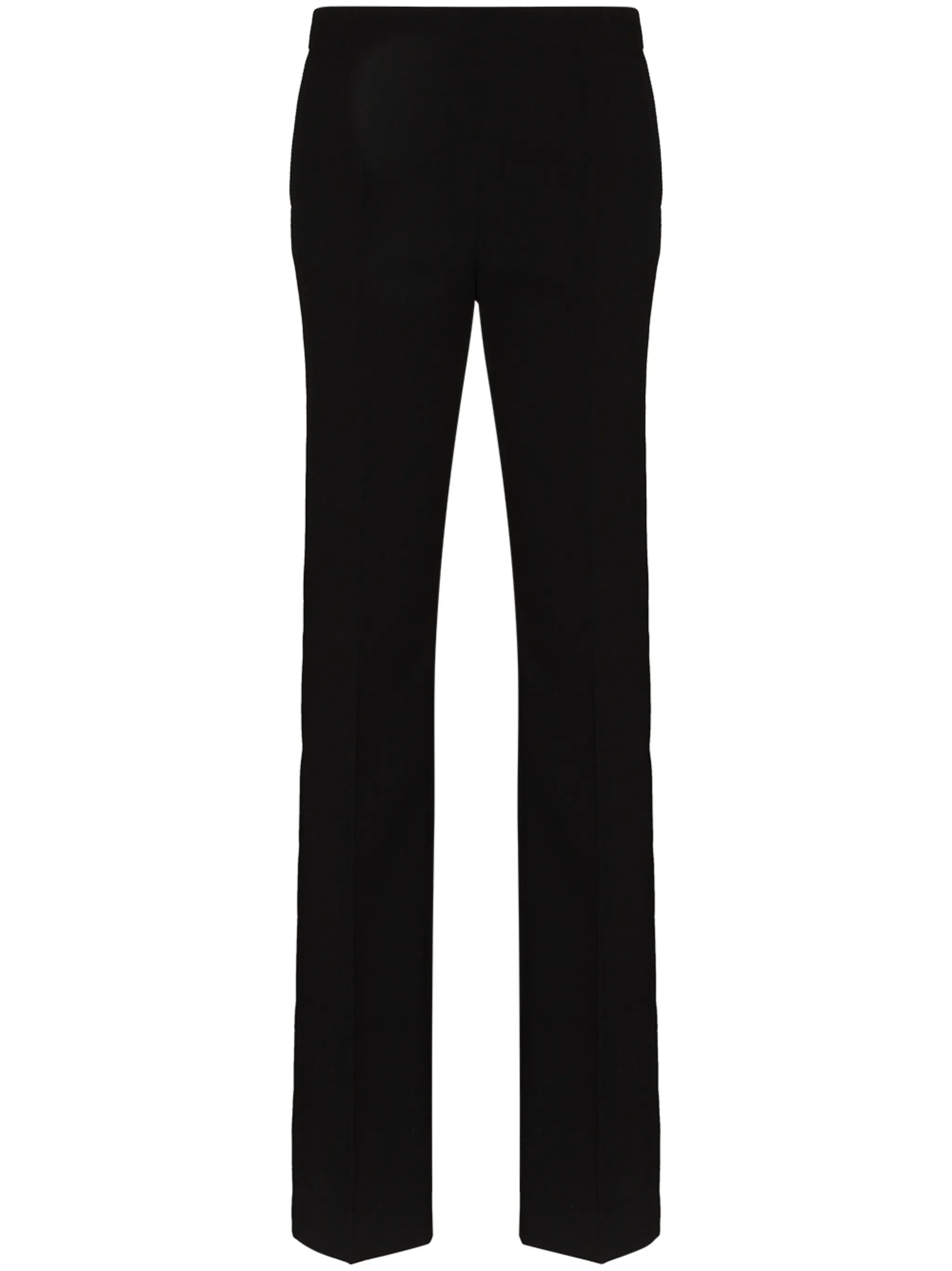 high-waisted wool tailored trousers