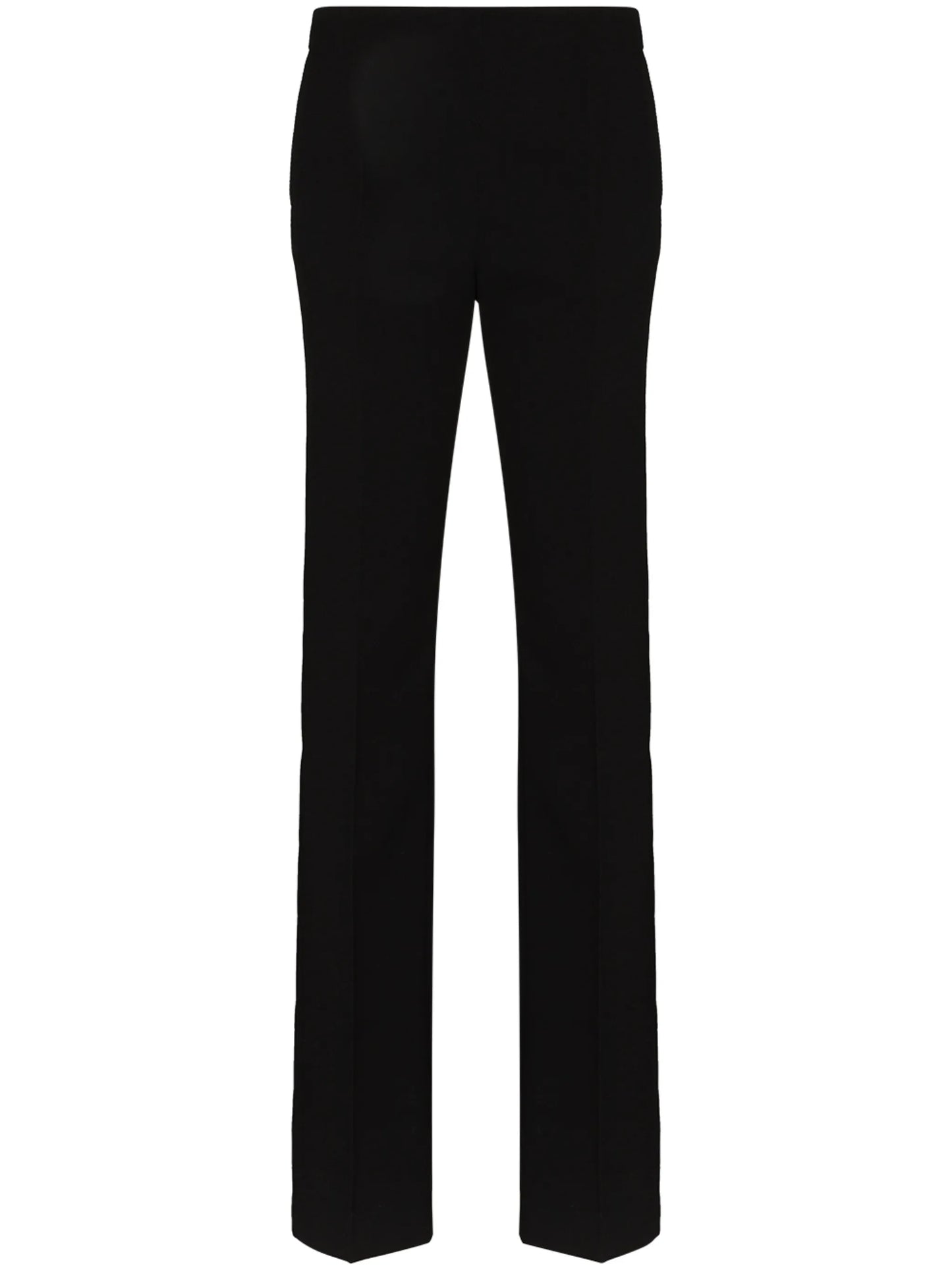 high-waisted wool tailored trousers