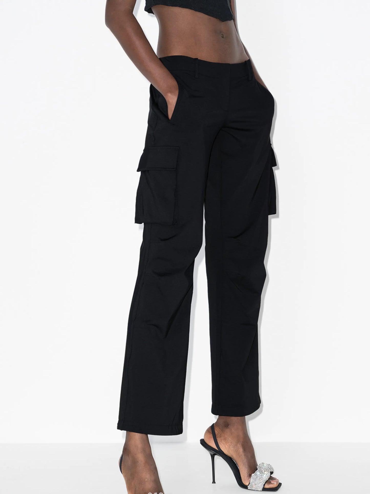Raven straight-leg cargo trousers