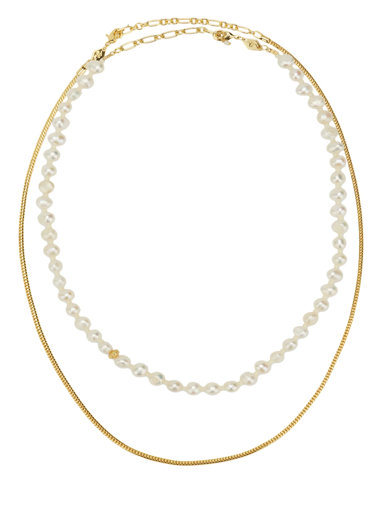 Stellar pearl necklace set