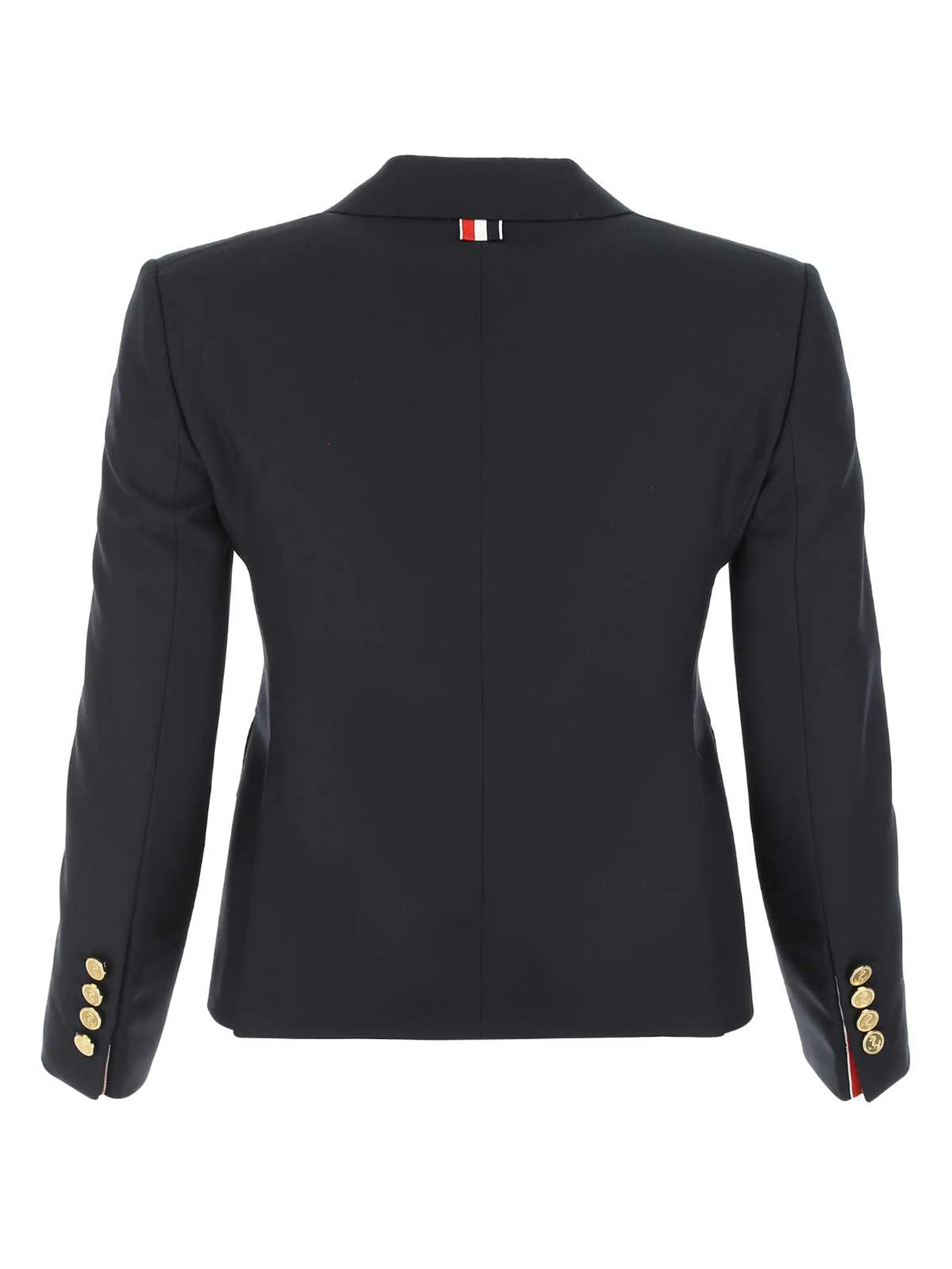 cropped single-breasted blazer