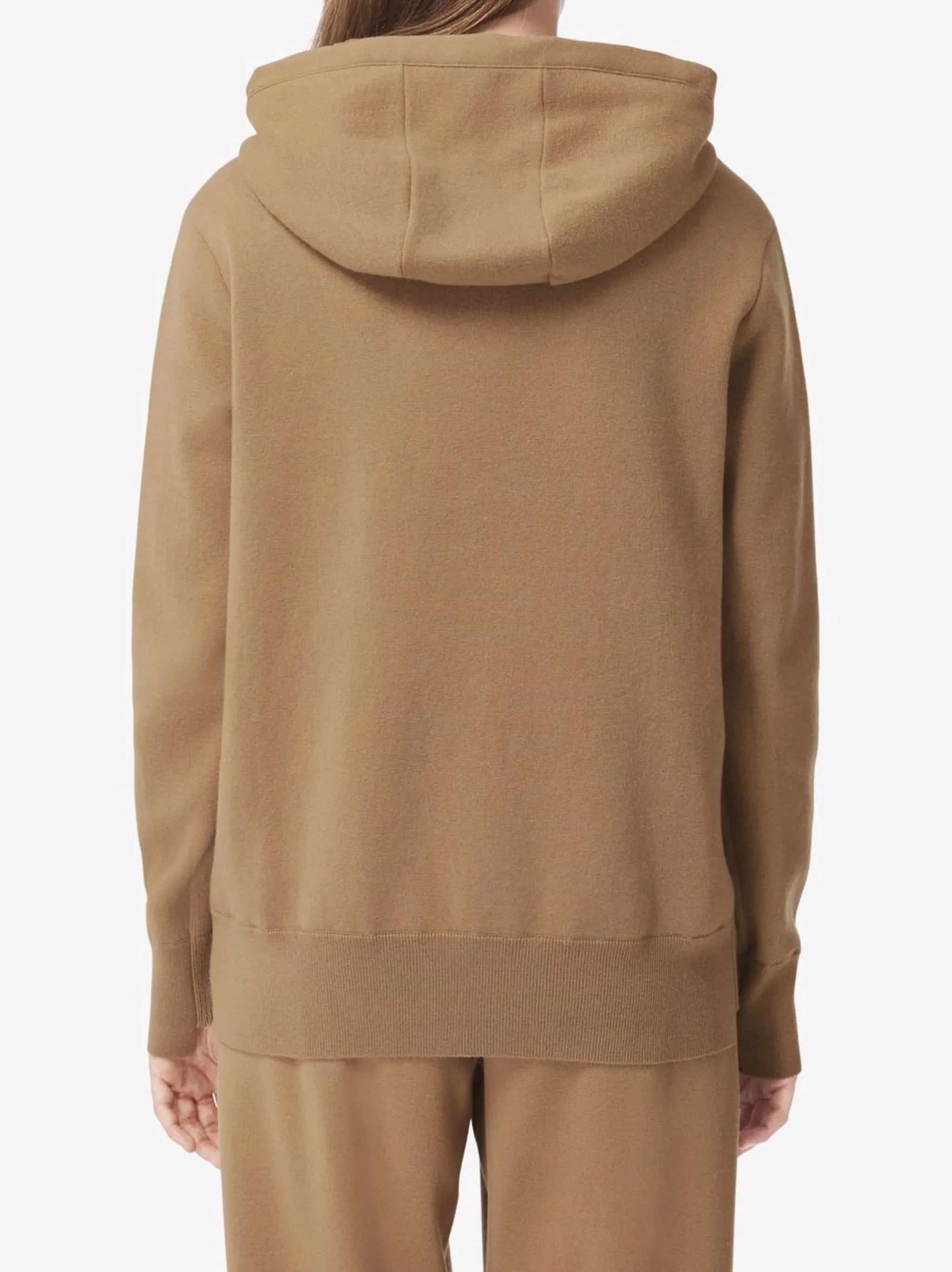 Monogram-motif wool-blend hoodie