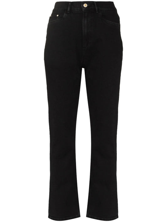 Carnation mid-rise straight-leg jeans