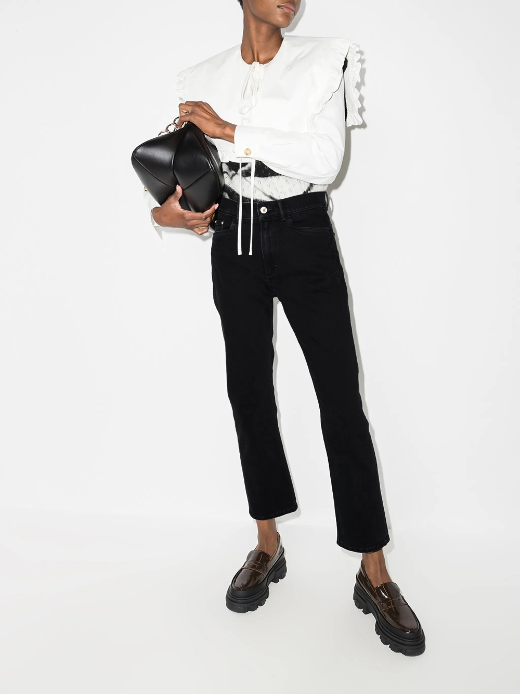 Carnation mid-rise straight-leg jeans
