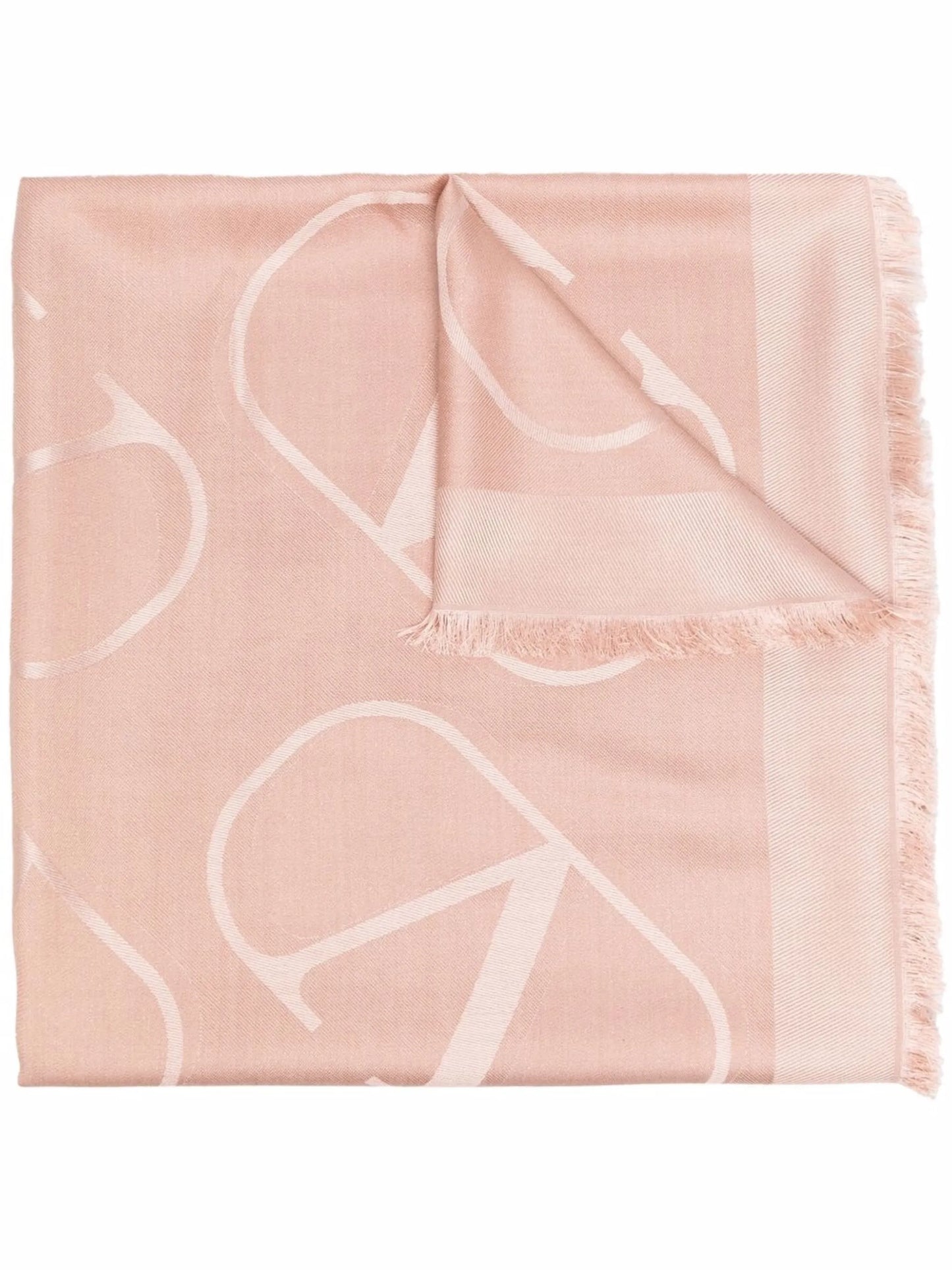 VLogo Signature jacquard shawl