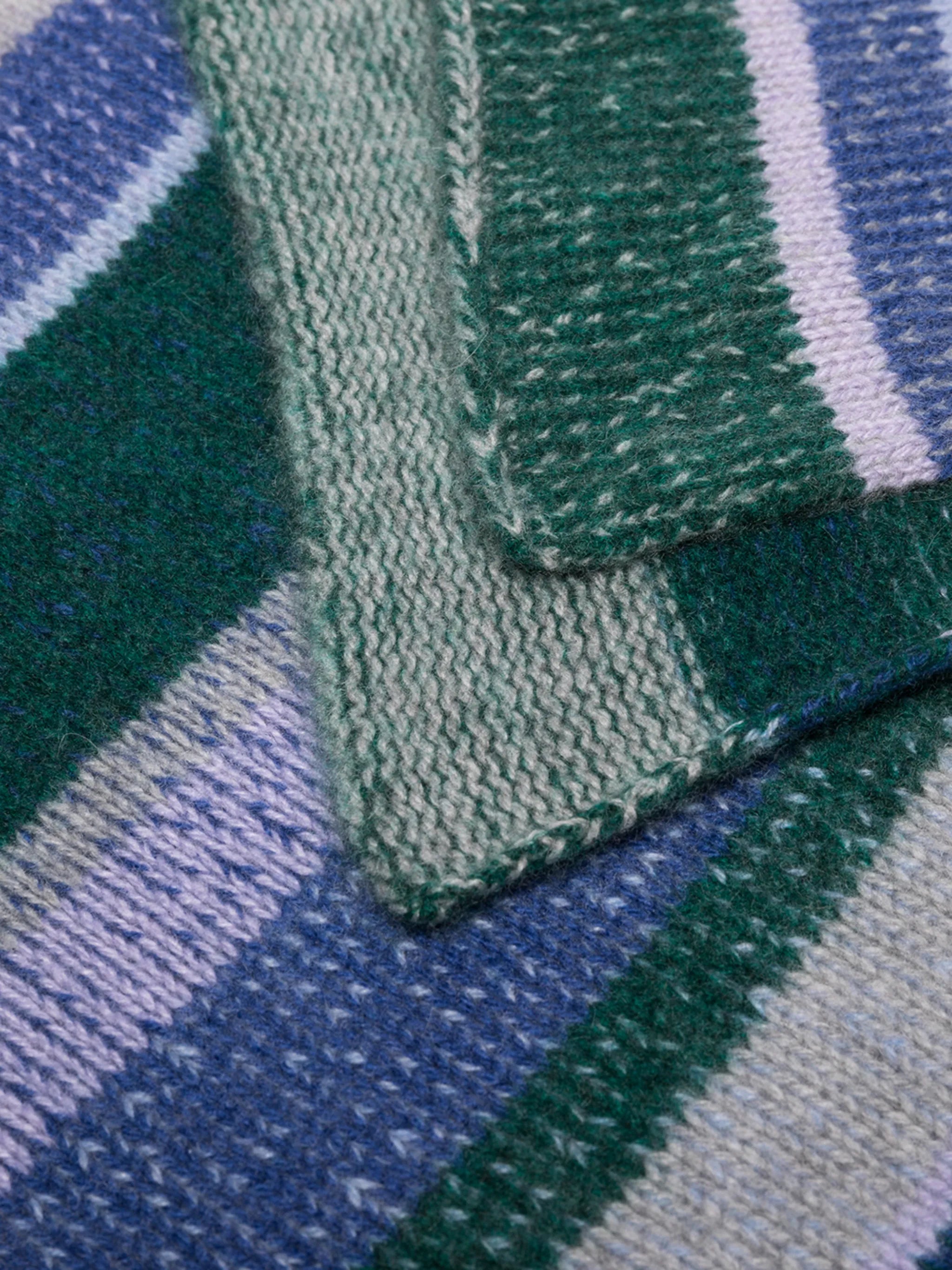 striped cashmere blanket