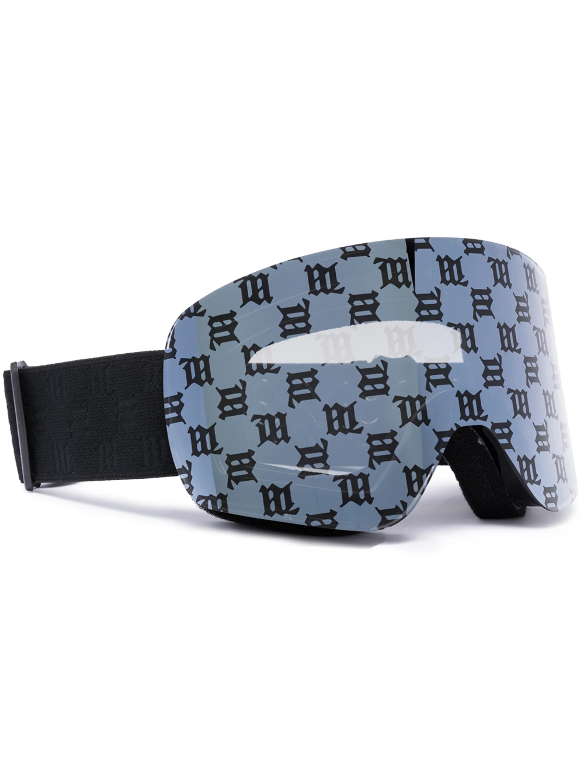 monogram-print goggles