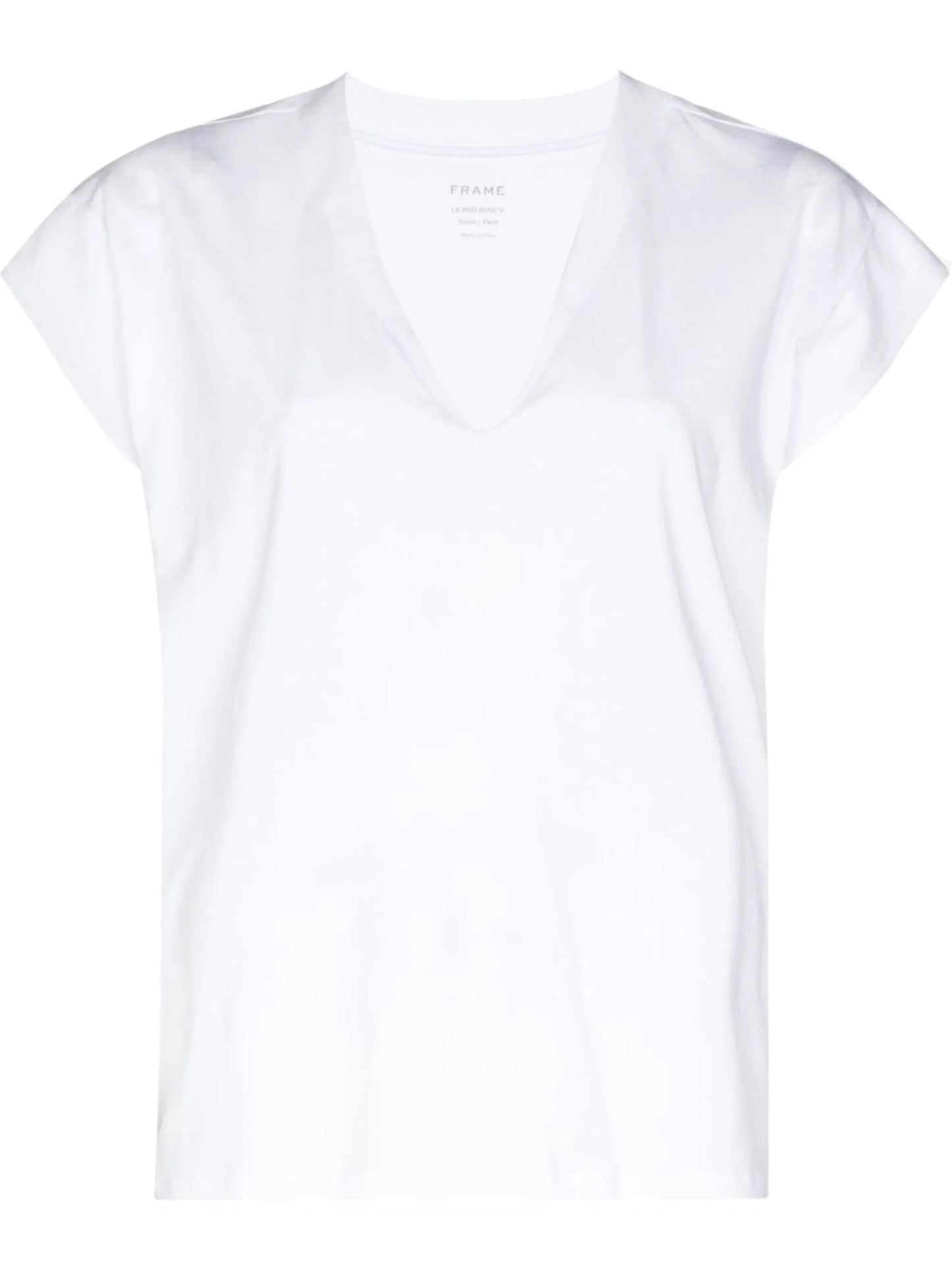 short-sleeved V-neck T-shirt