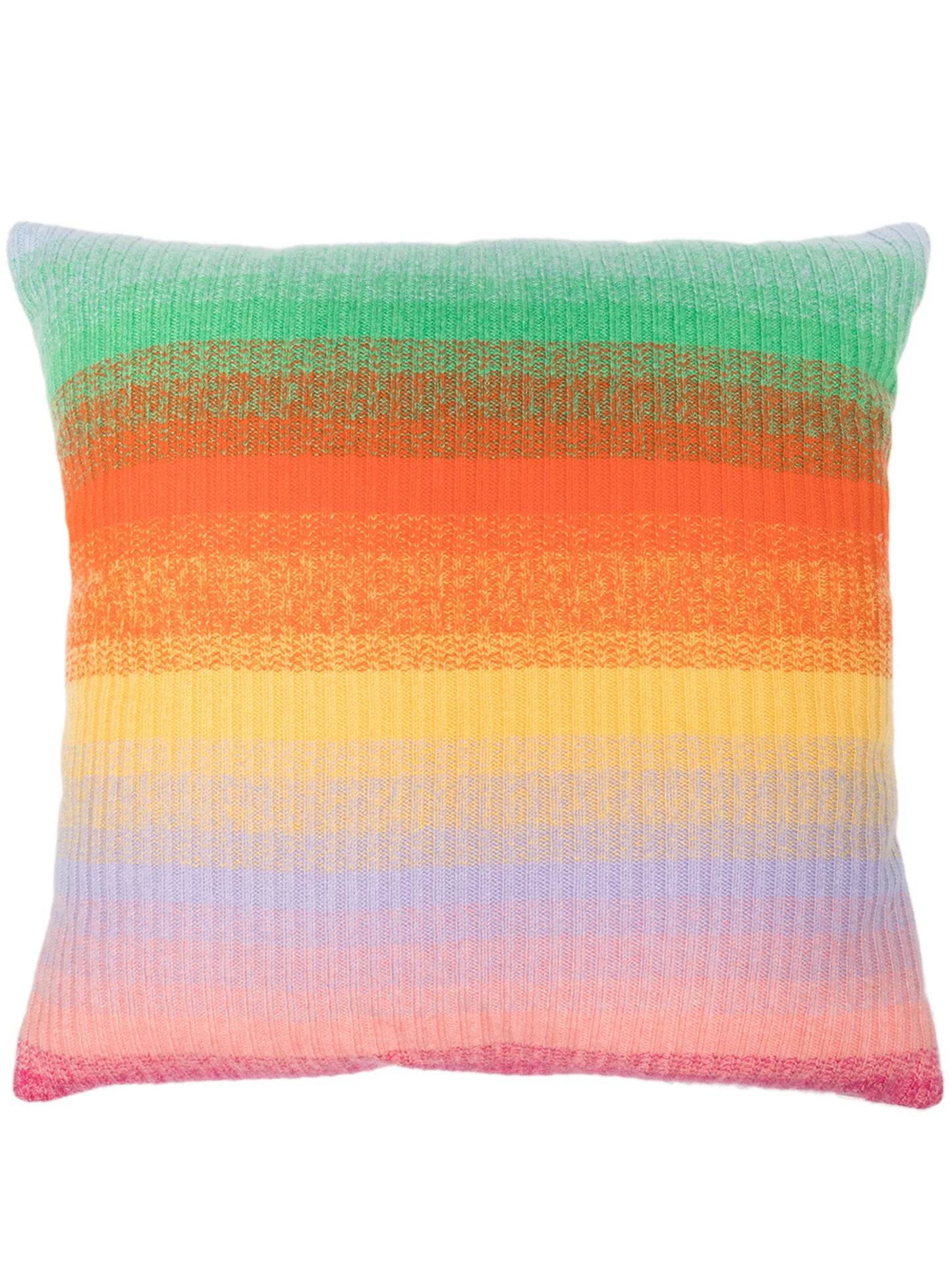 Morph Stripe-print cashmere cushion