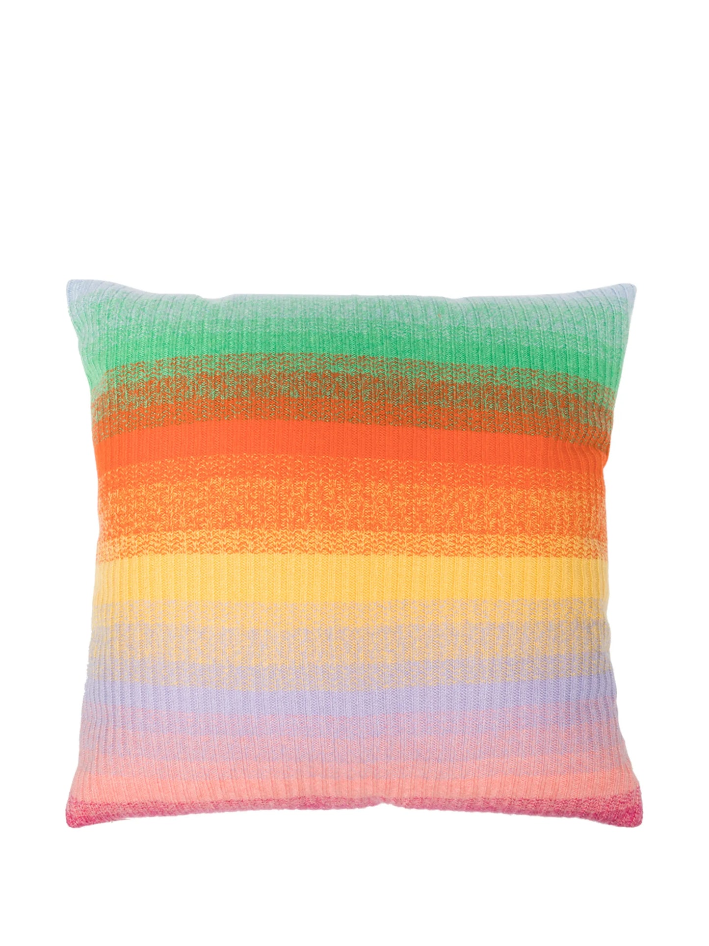 Morph Stripe-print cashmere cushion