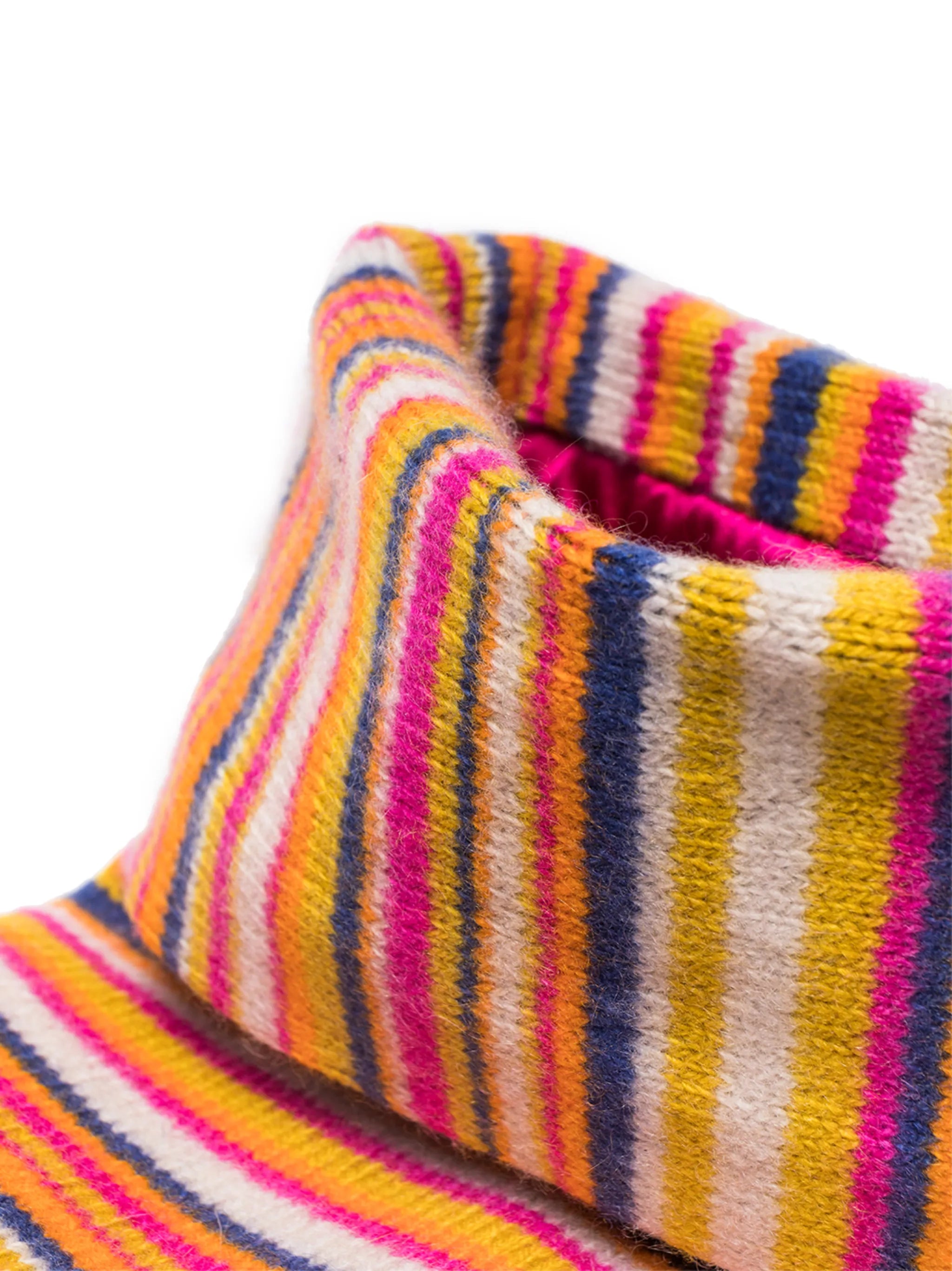 stripe-pattern holiday stocking