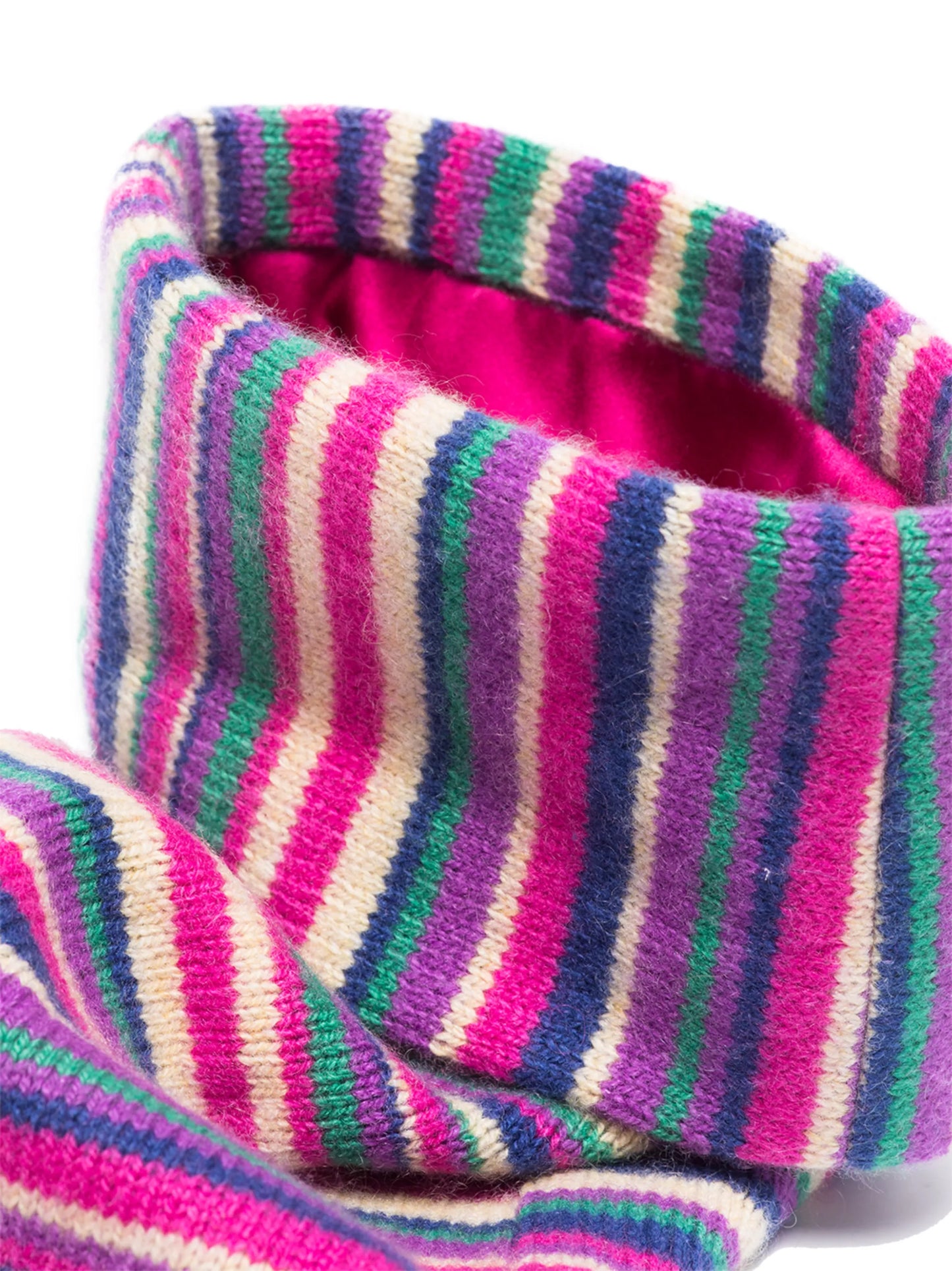 stripe-pattern holiday stocking