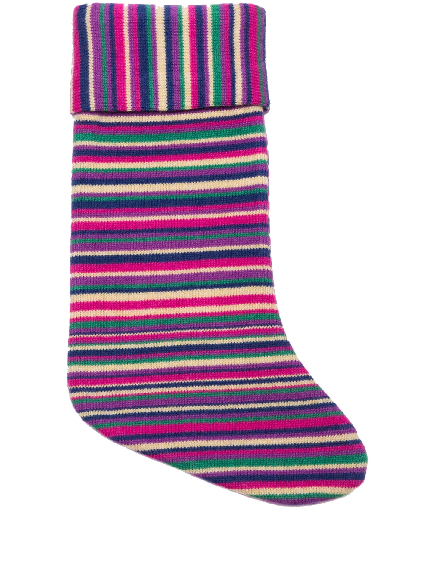 stripe-pattern holiday stocking