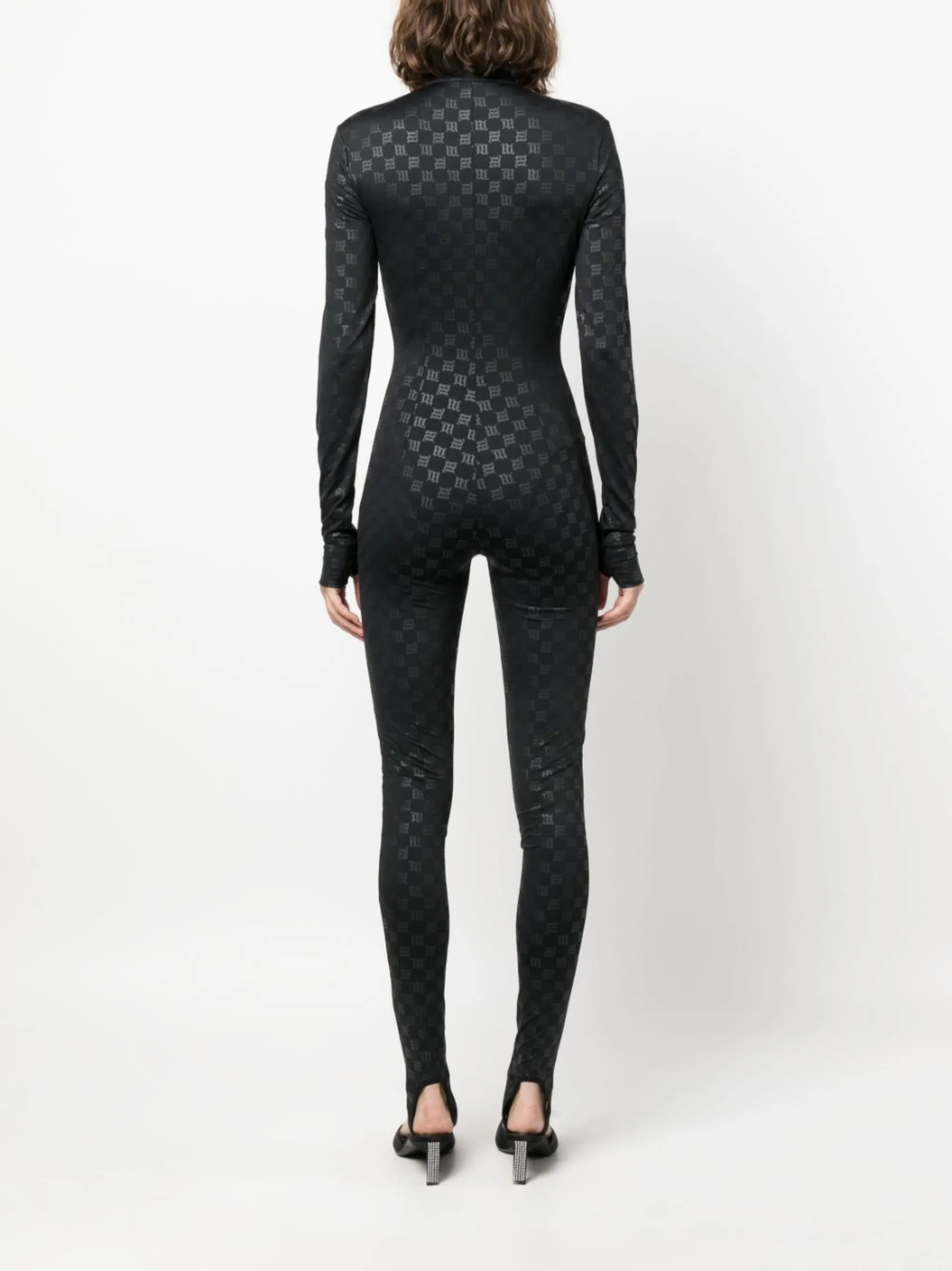 monogram zip-up ski jumpsuit