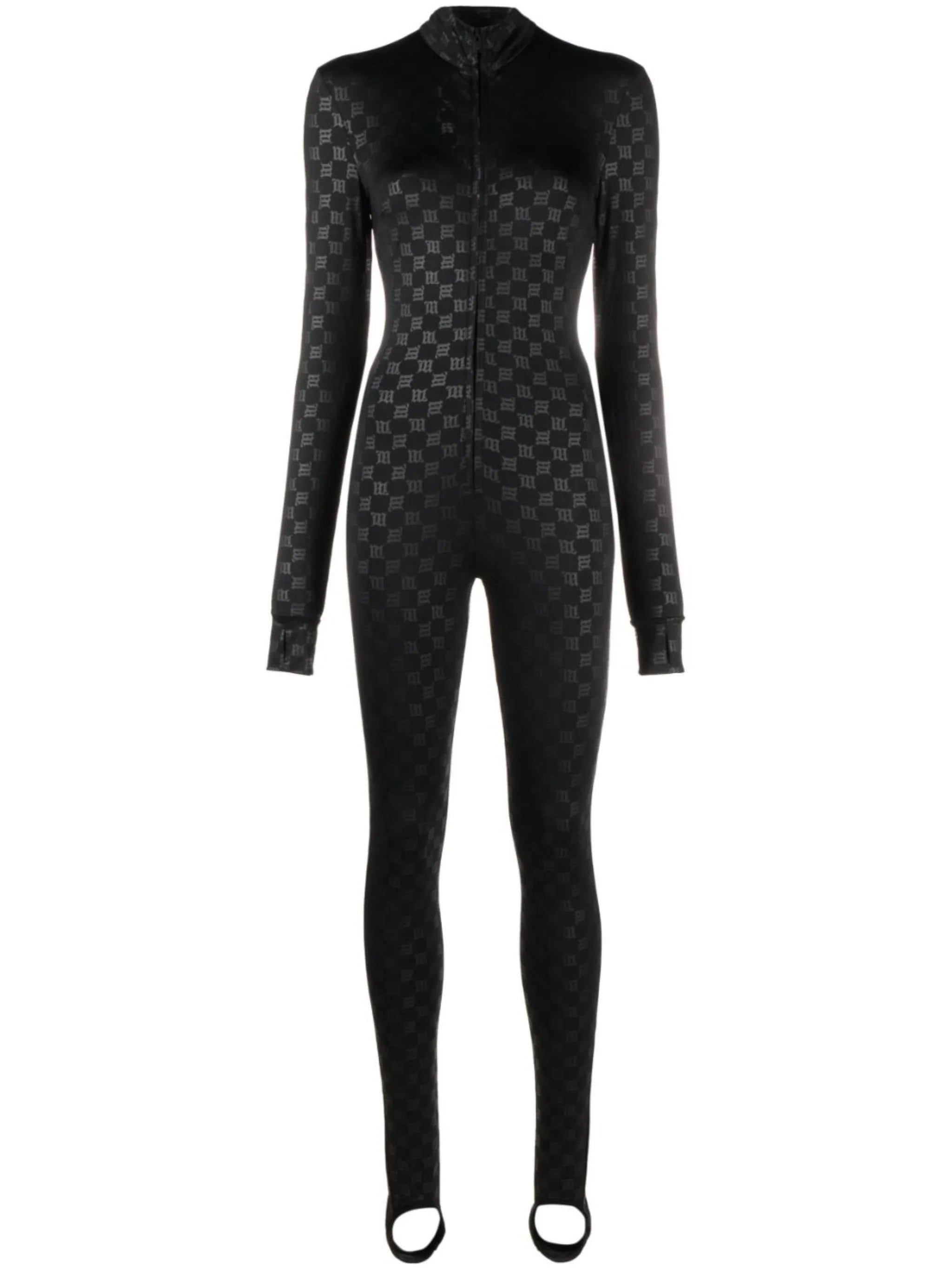 monogram zip-up ski jumpsuit