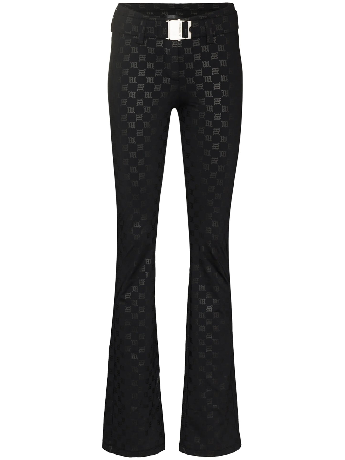 monogram-print ski trousers