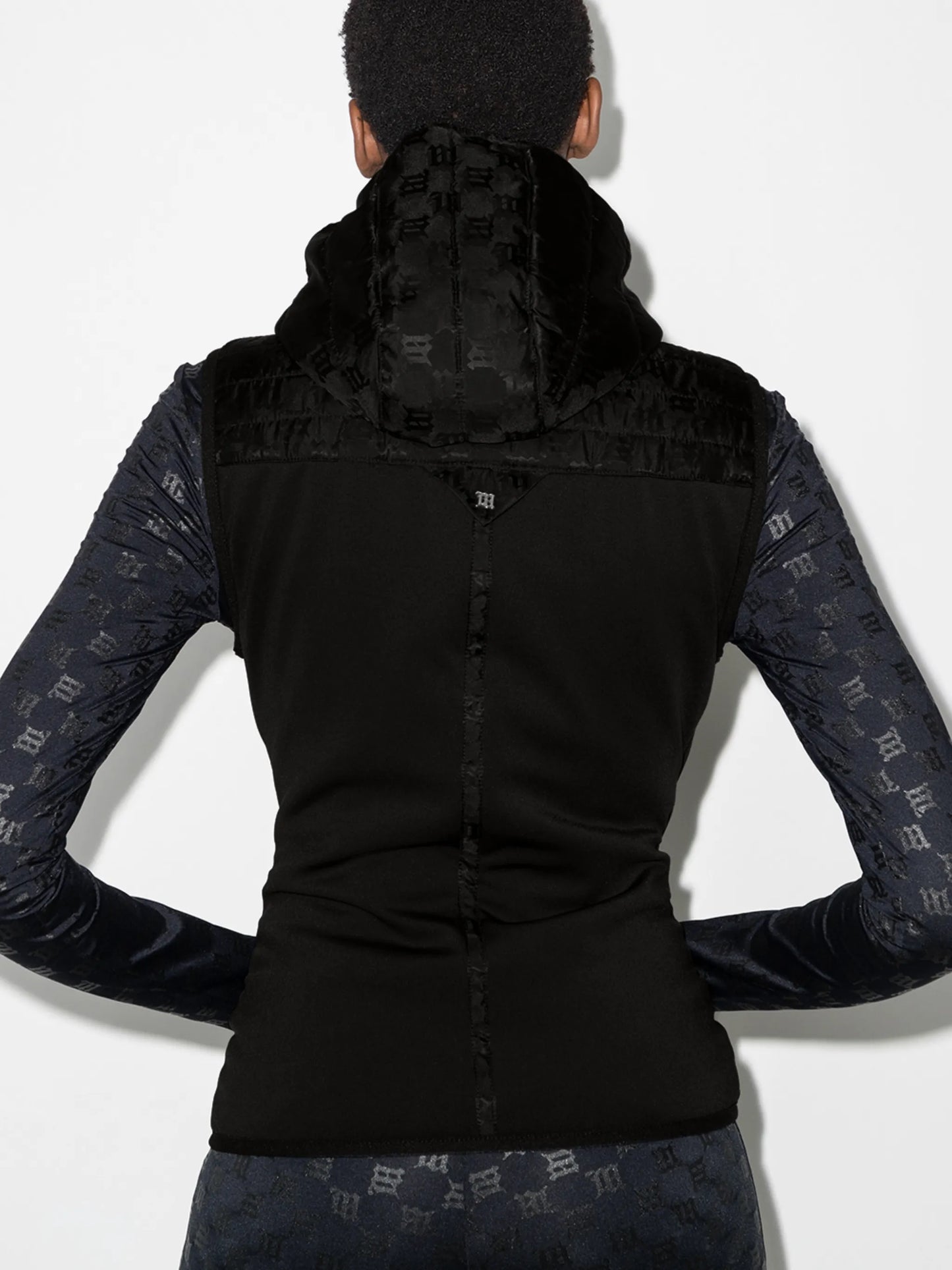 monogram quilted ski vest