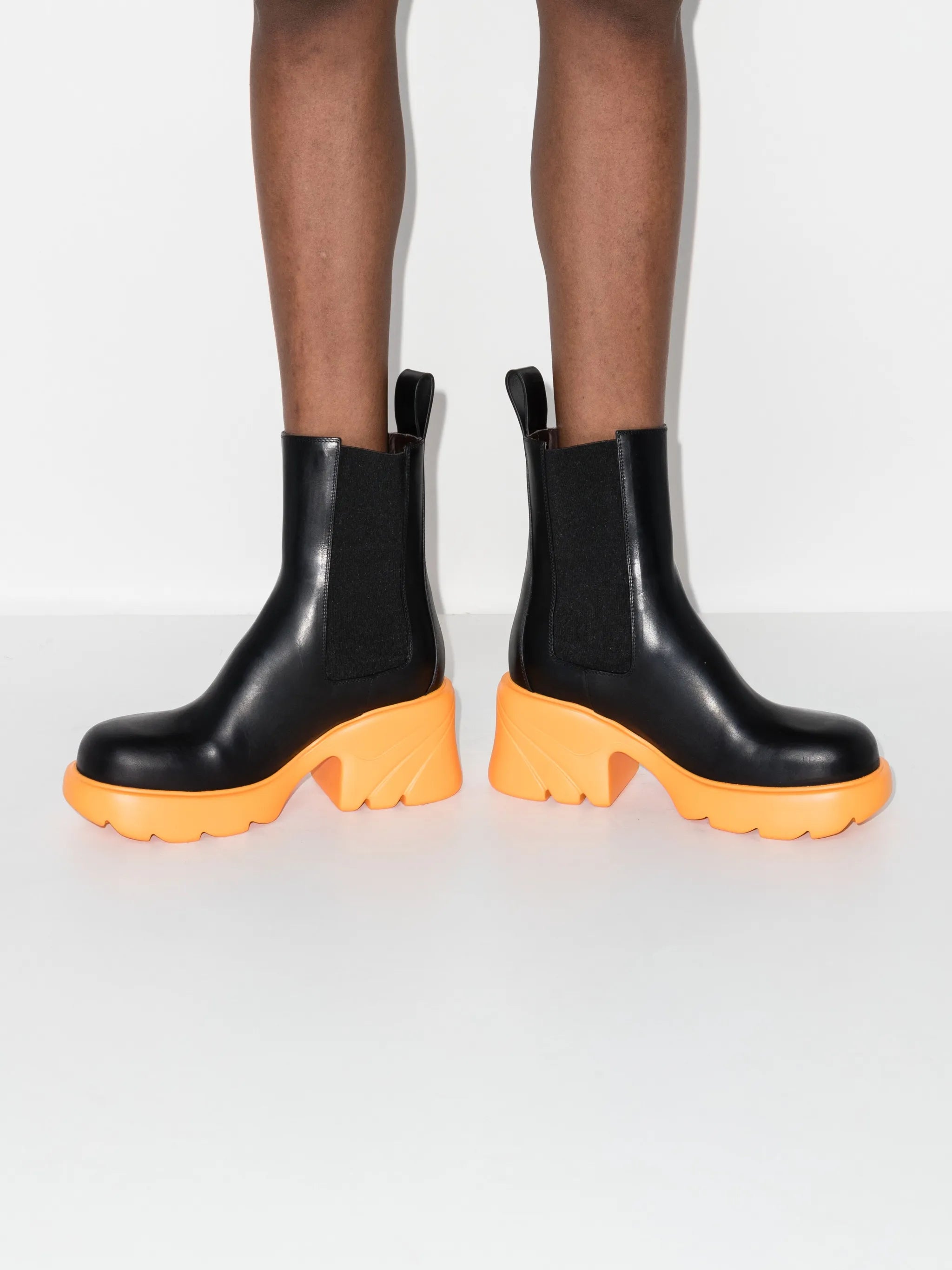 Flash leather chelsea boots