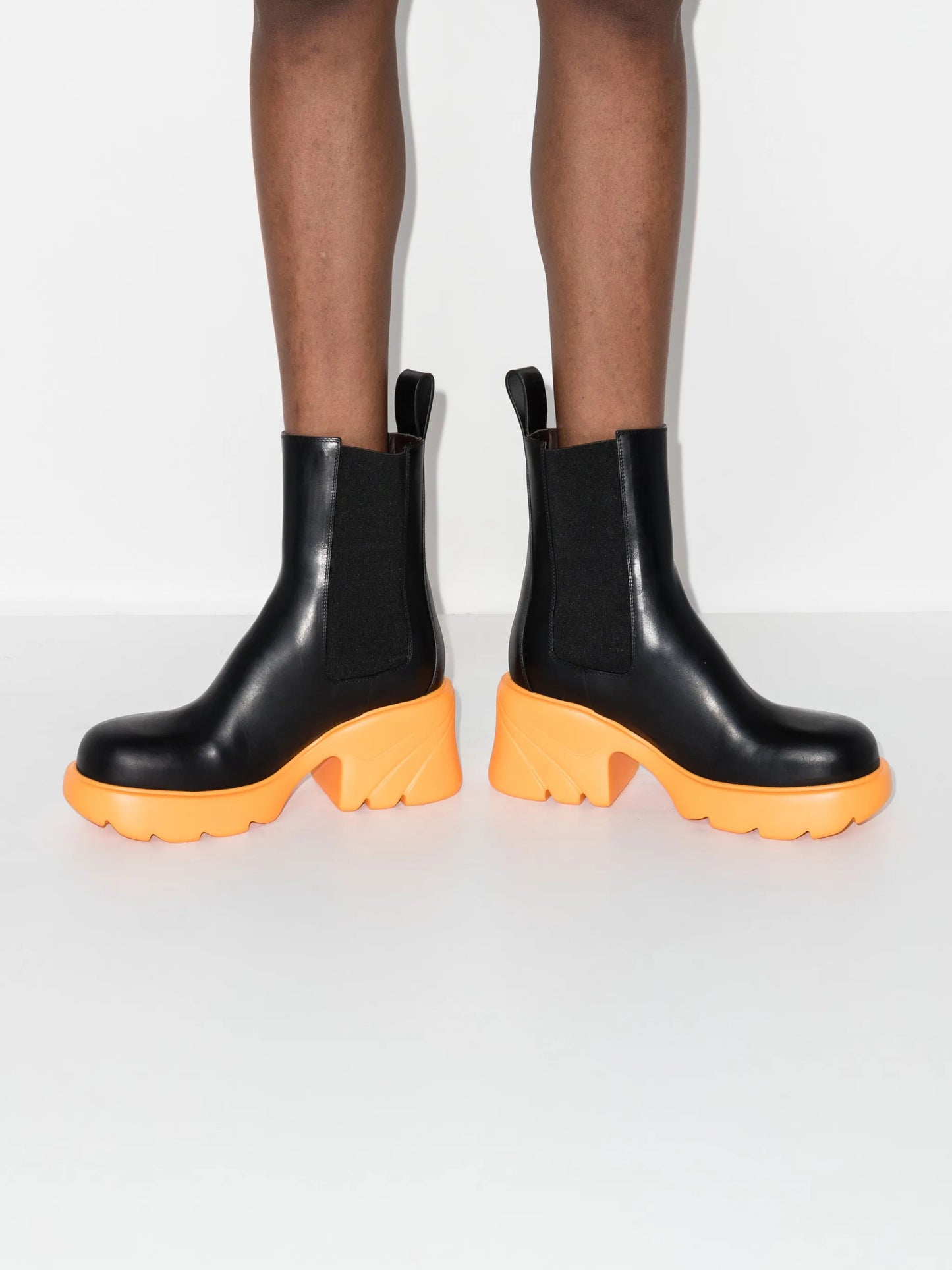 Flash leather chelsea boots