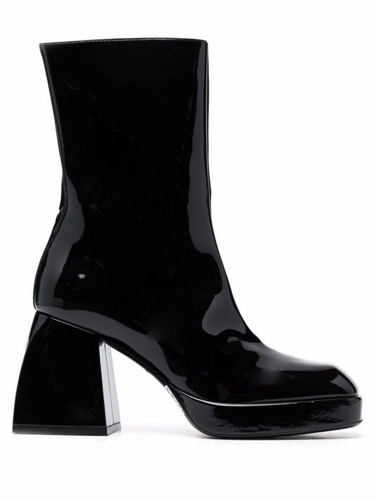 high-shine boots