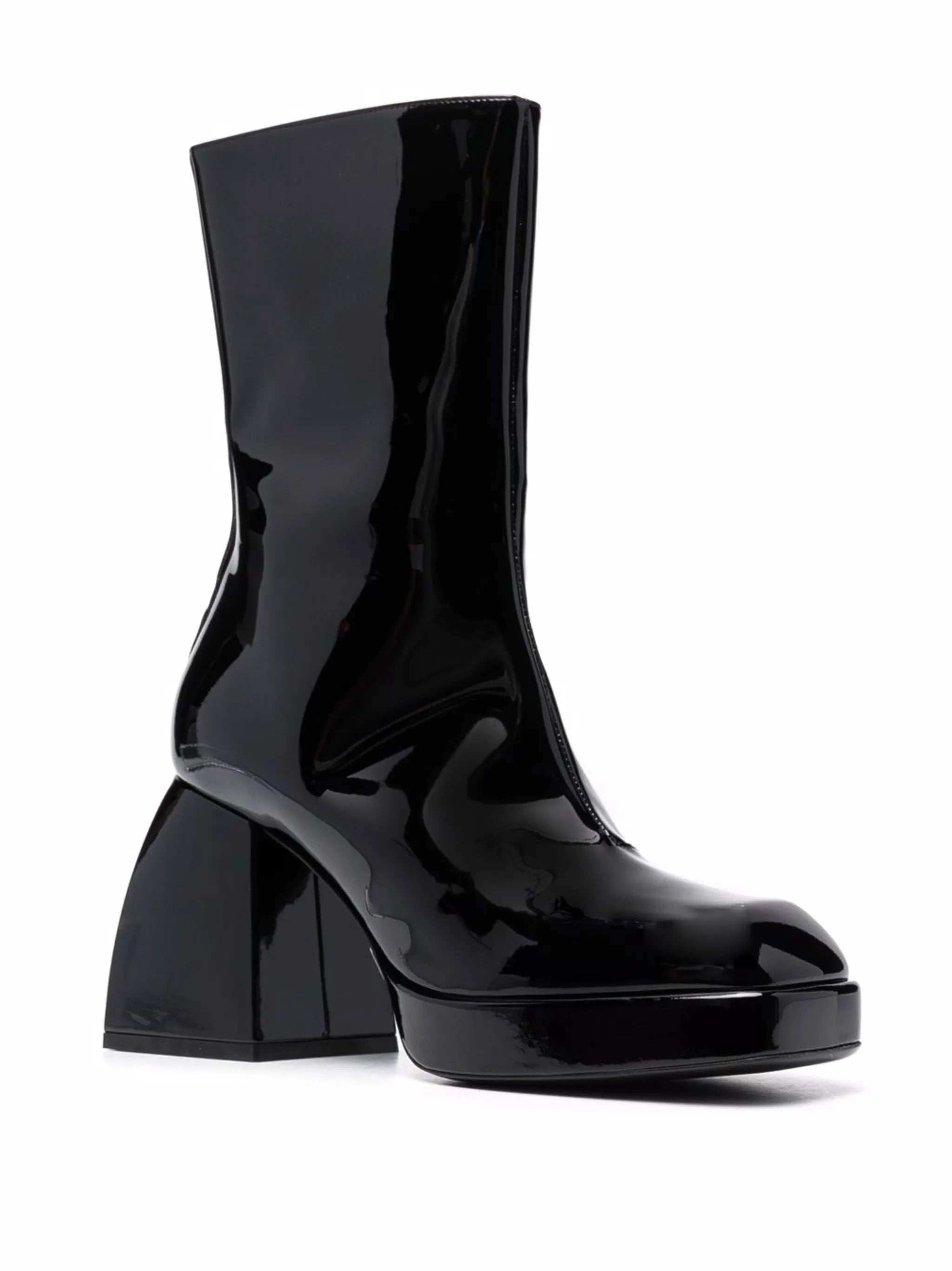 high-shine boots